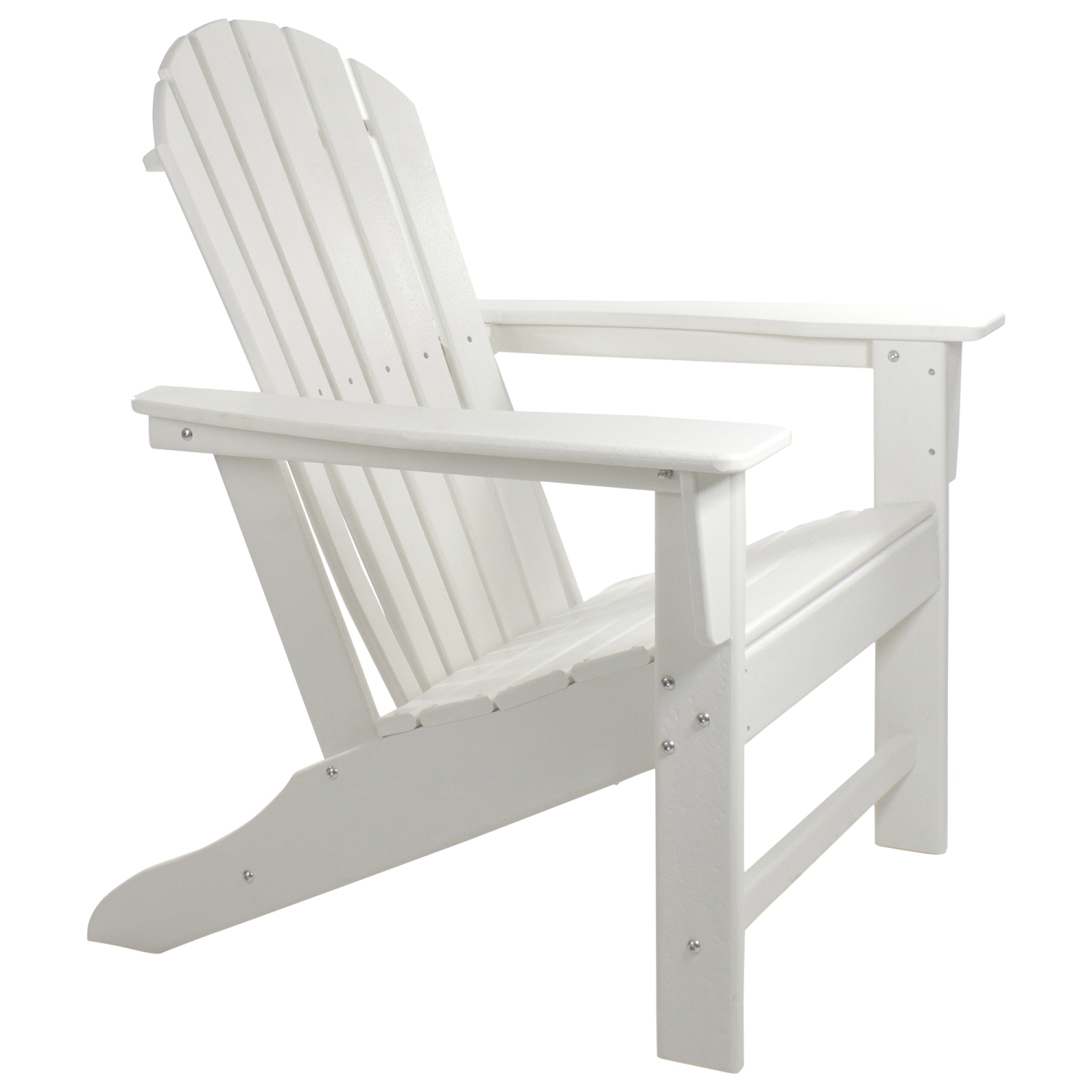 All Weather Recycled Plastic Outdoor Adirondack Chair, White