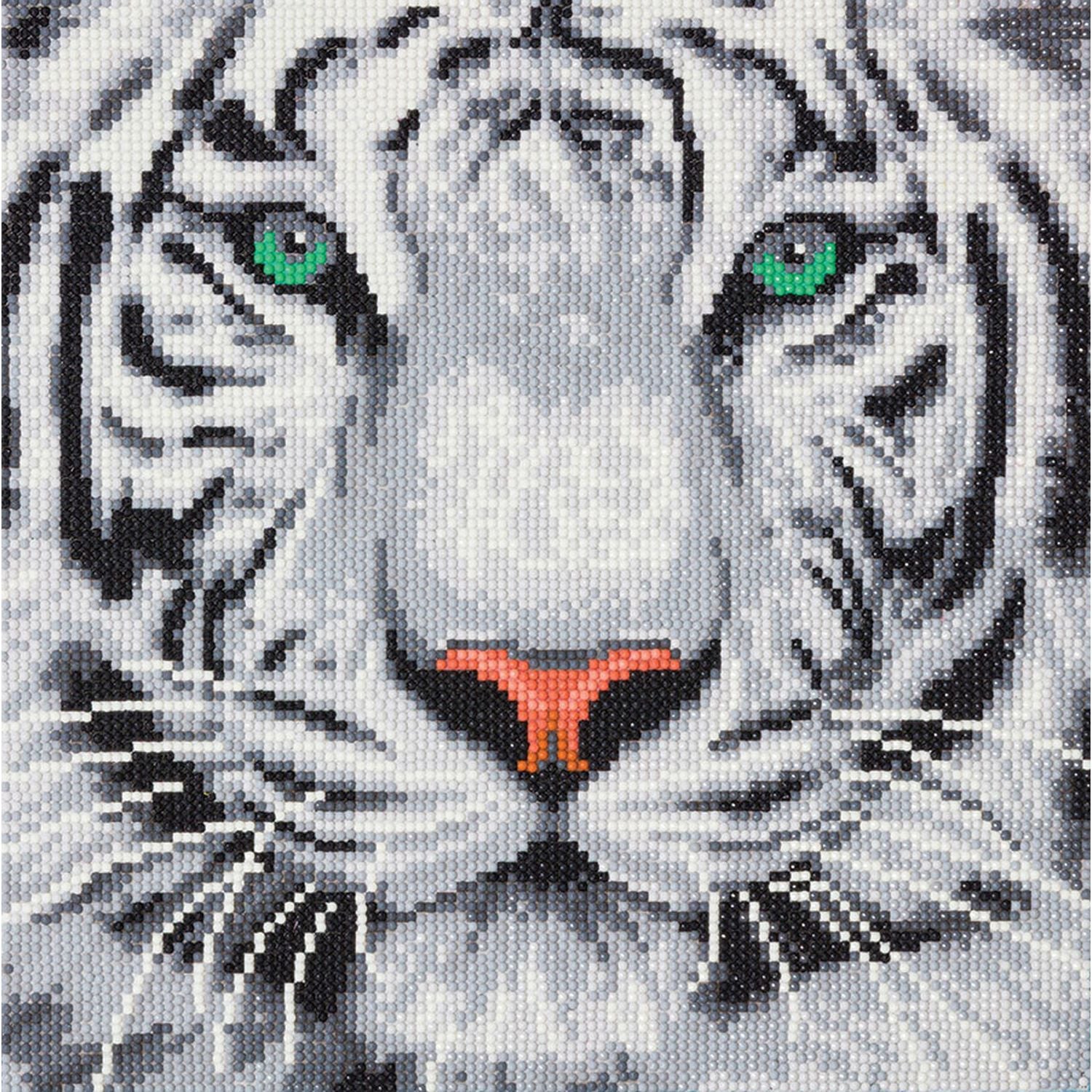 Crystal Art - CA Kit - White Tiger