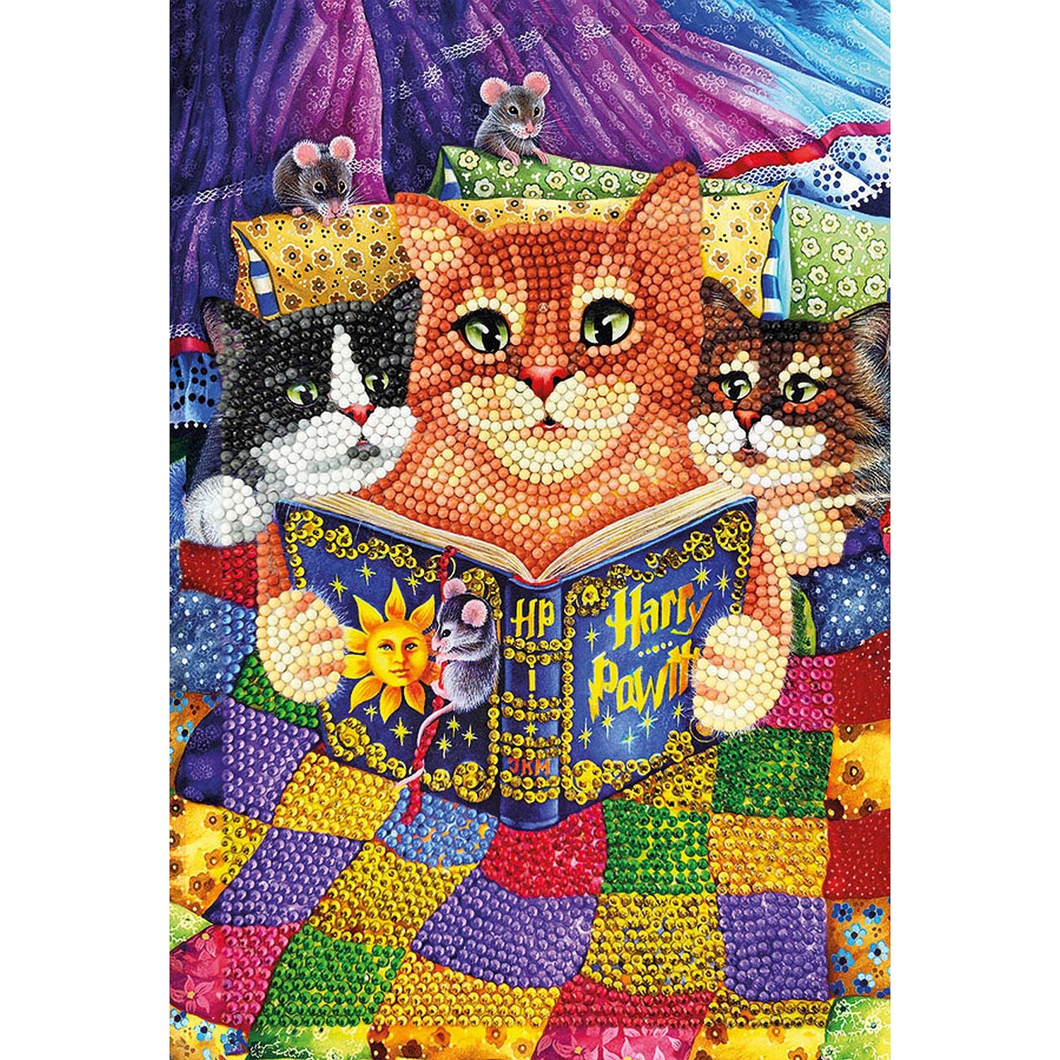 Crystal Art - CA Notebook - Kitten Bedtime