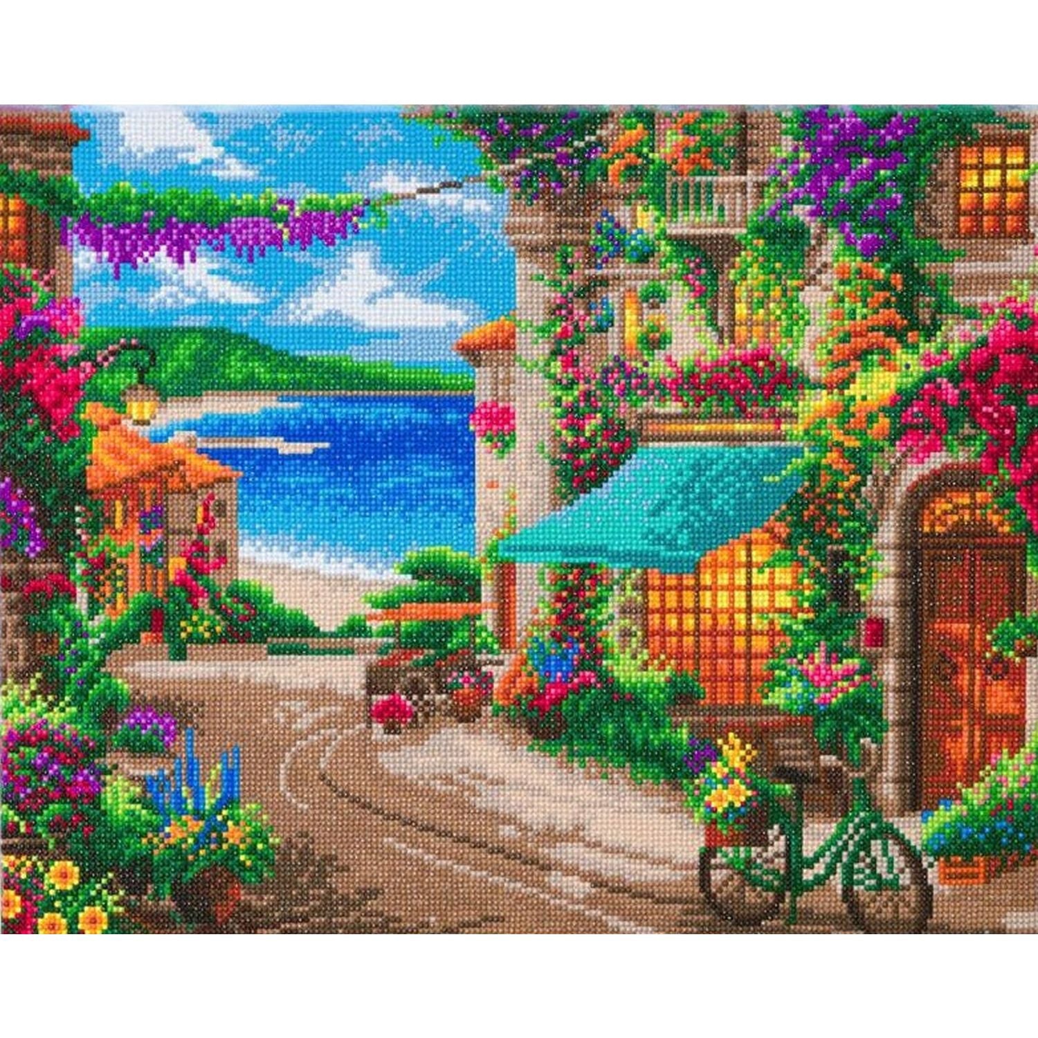 Crystal Art - CA PBN - Italian Cafe (Kinkade)