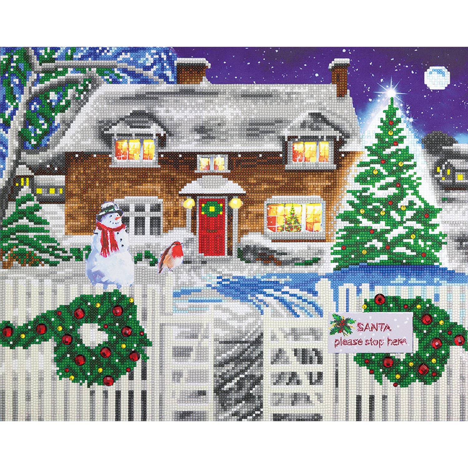 Crystal Art - CA Kit - Christmas Cottage