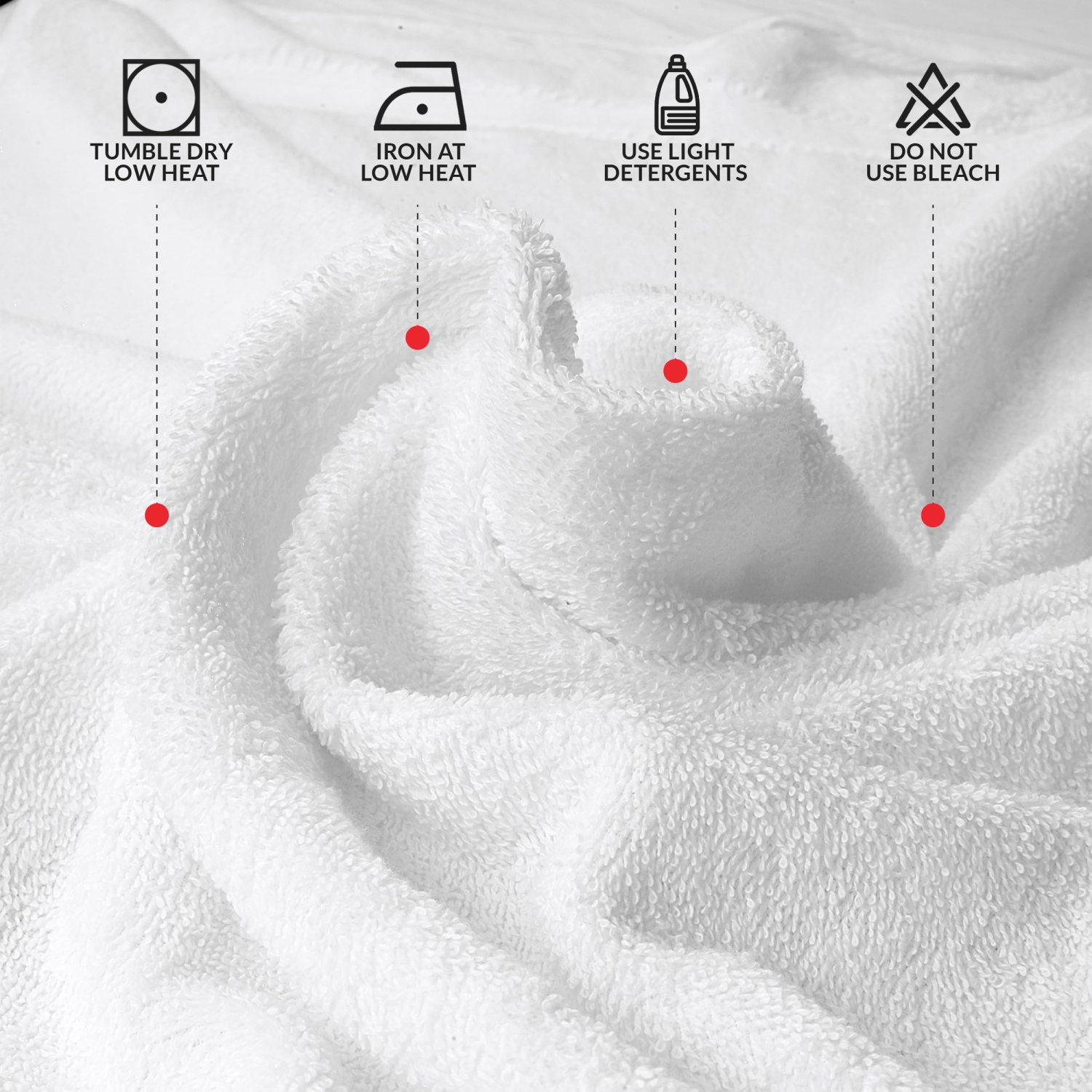 Grands serviettes de bain en lin canadien, 27 x 54&nbsp;po, paq. 4, serviettes de douche légères en coton doux et absorbant à séchage rapide pour les