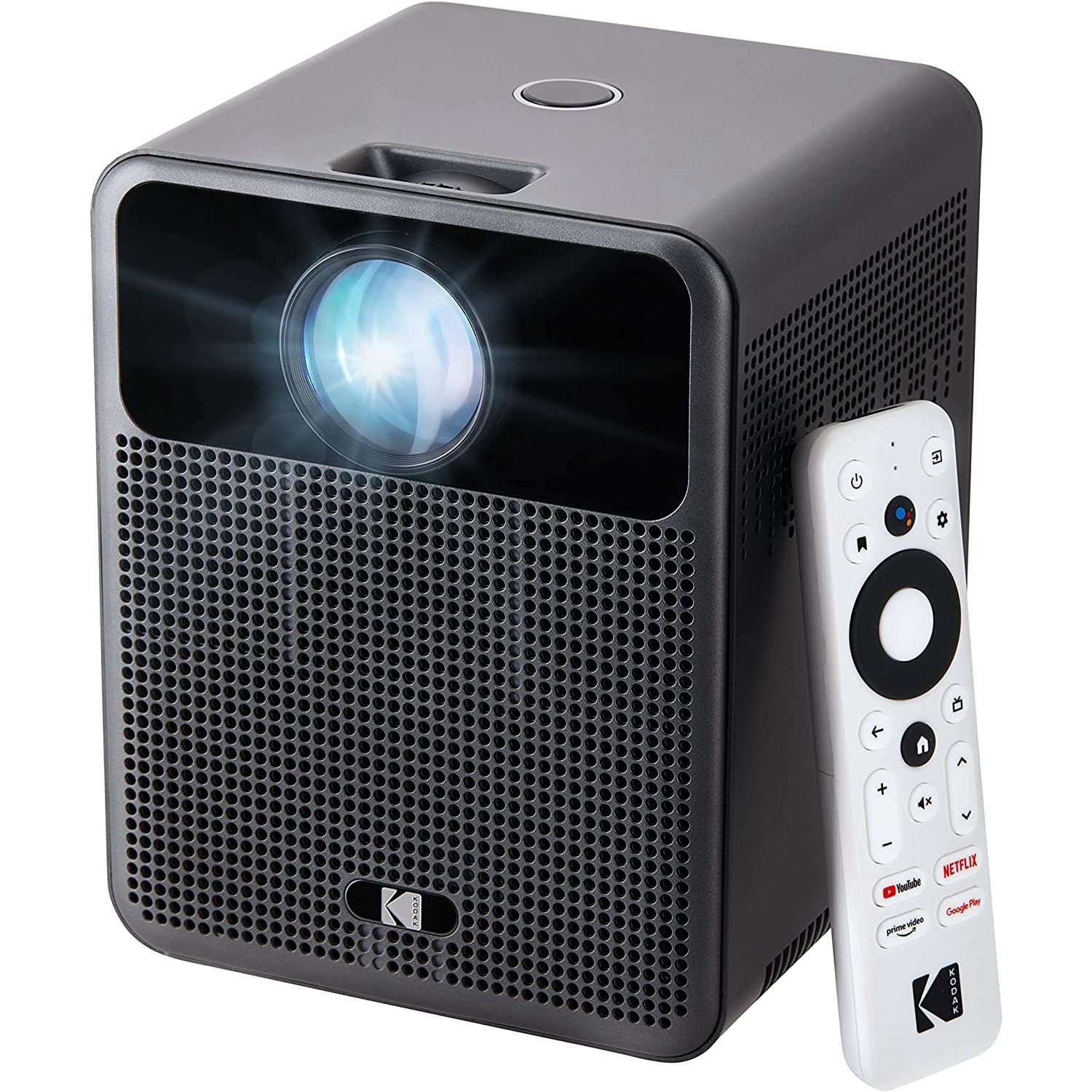 KODAK FLIK HD10 Smart Projector, 1080p Projector with Android TV, Bluetooth, Wifi & Built-in Speakers