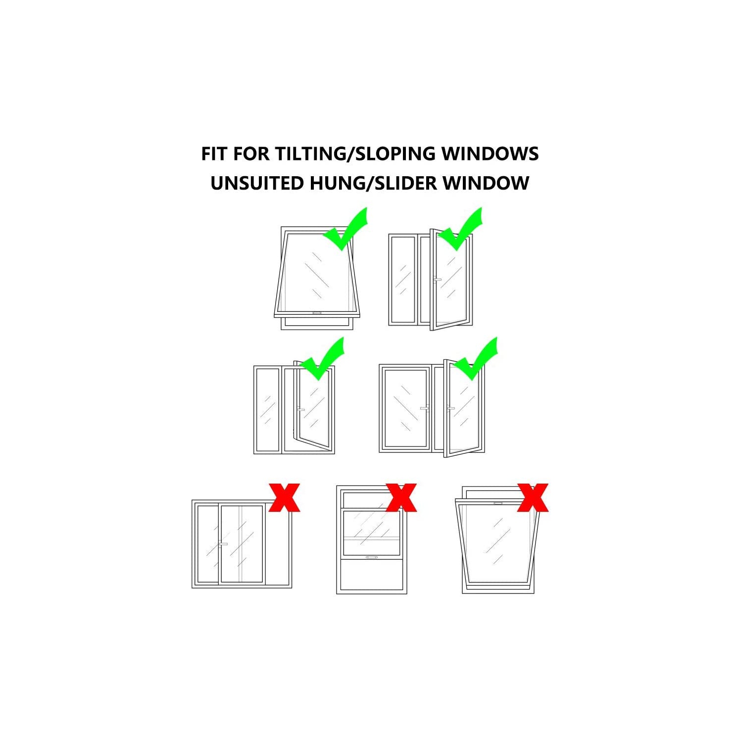 Gulrear Portable AC Window Seal, Window Seal For AC Unit, Air Conditioner Window Kit White 400CM/158Inch