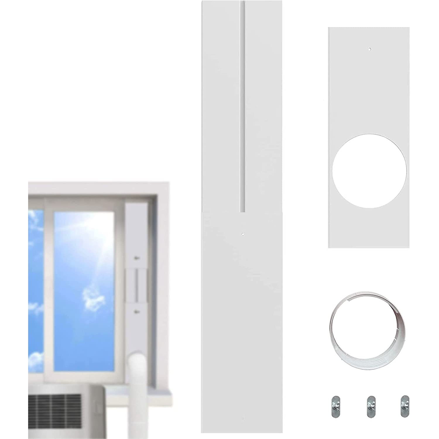 TBESME Portable Air Conditioner Window Vent kit