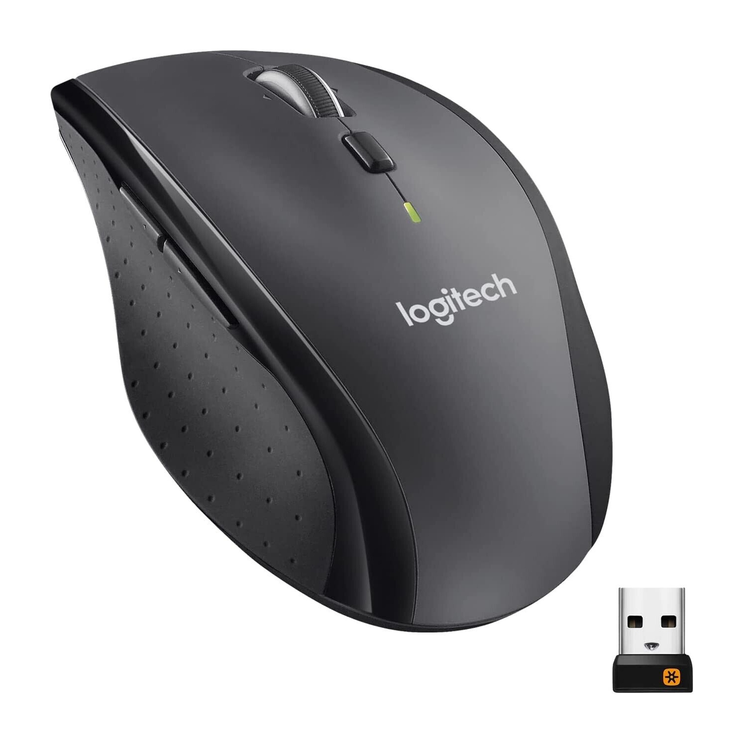 Refurbished Logitech M705 Marathon Wireless Laser Mouse 1000 DPI with USB Receiver- Black