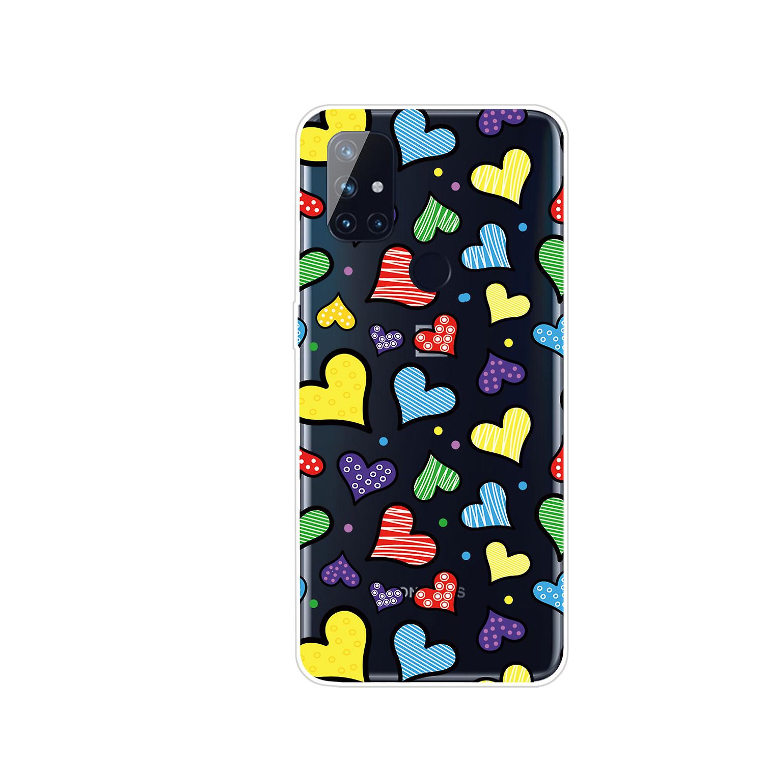 CLEON Pattern Printing Tpu Phone Case Cover For Oneplus Nord N100 - Hearts