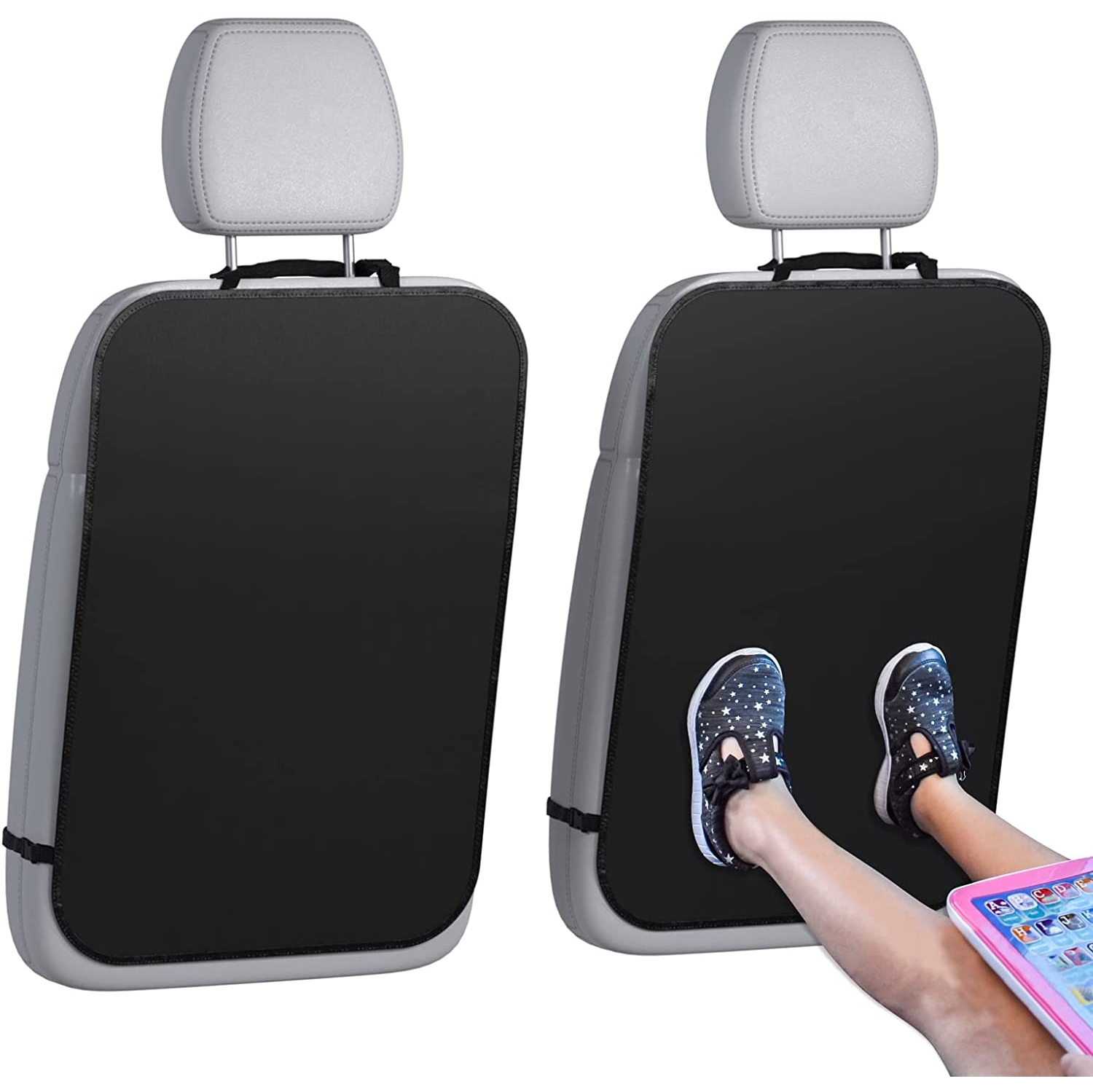 ISTAR 2 Pack Backseat Protector Seat Covers for Your Car, SUV, Minivan or Truck Seats - Vehicle Back Seat Kids Safety Accessories Universal Fit