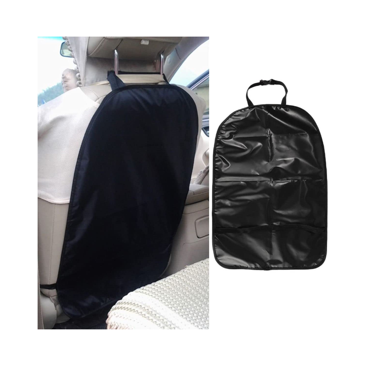 ISTAR 2 Pack Backseat Protector Seat Covers for Your Car, SUV, Minivan or Truck Seats - Vehicle Back Seat Kids Safety Accessories Universal Fit