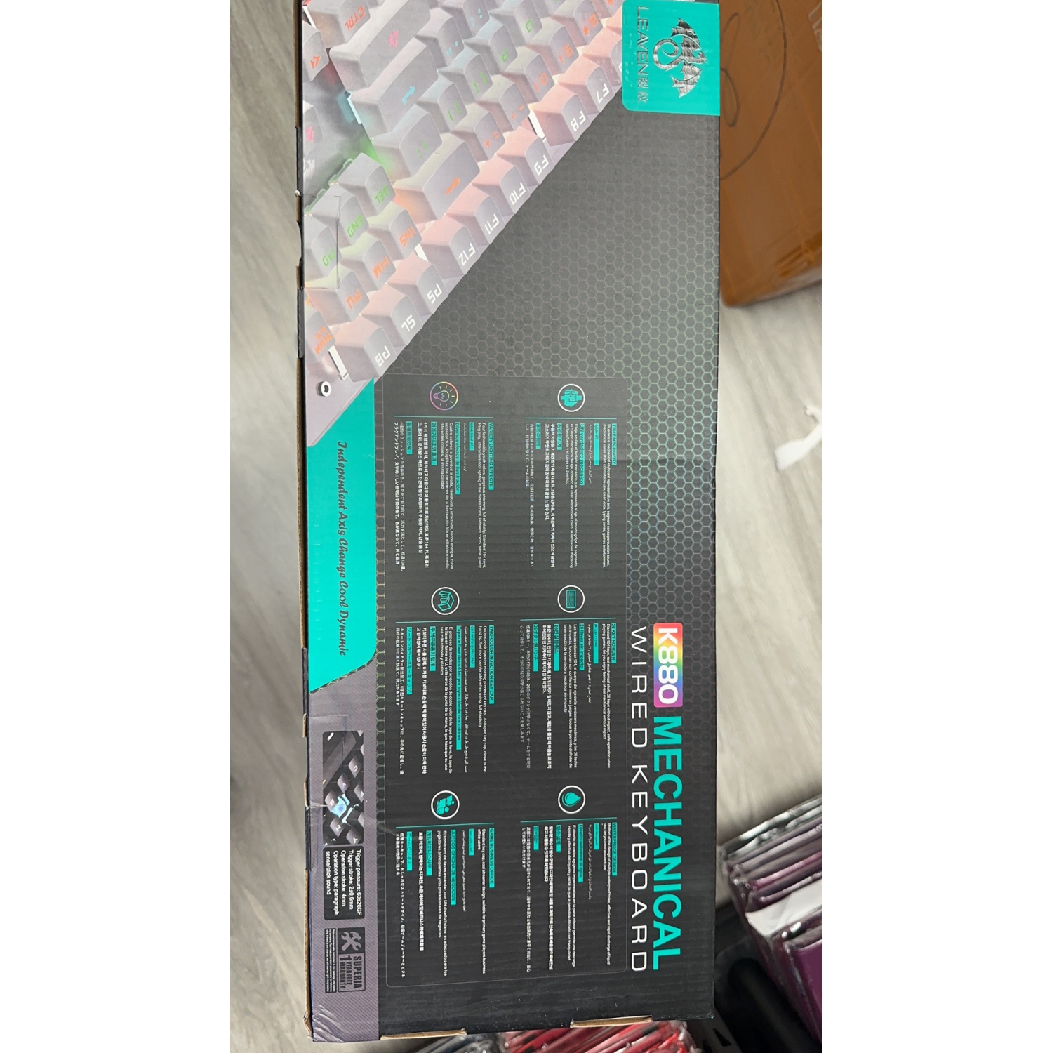 SuperShield 104 Keys Keyboard Gaming Mechanical Feel K880 Keyboard Wired With LED Backlit