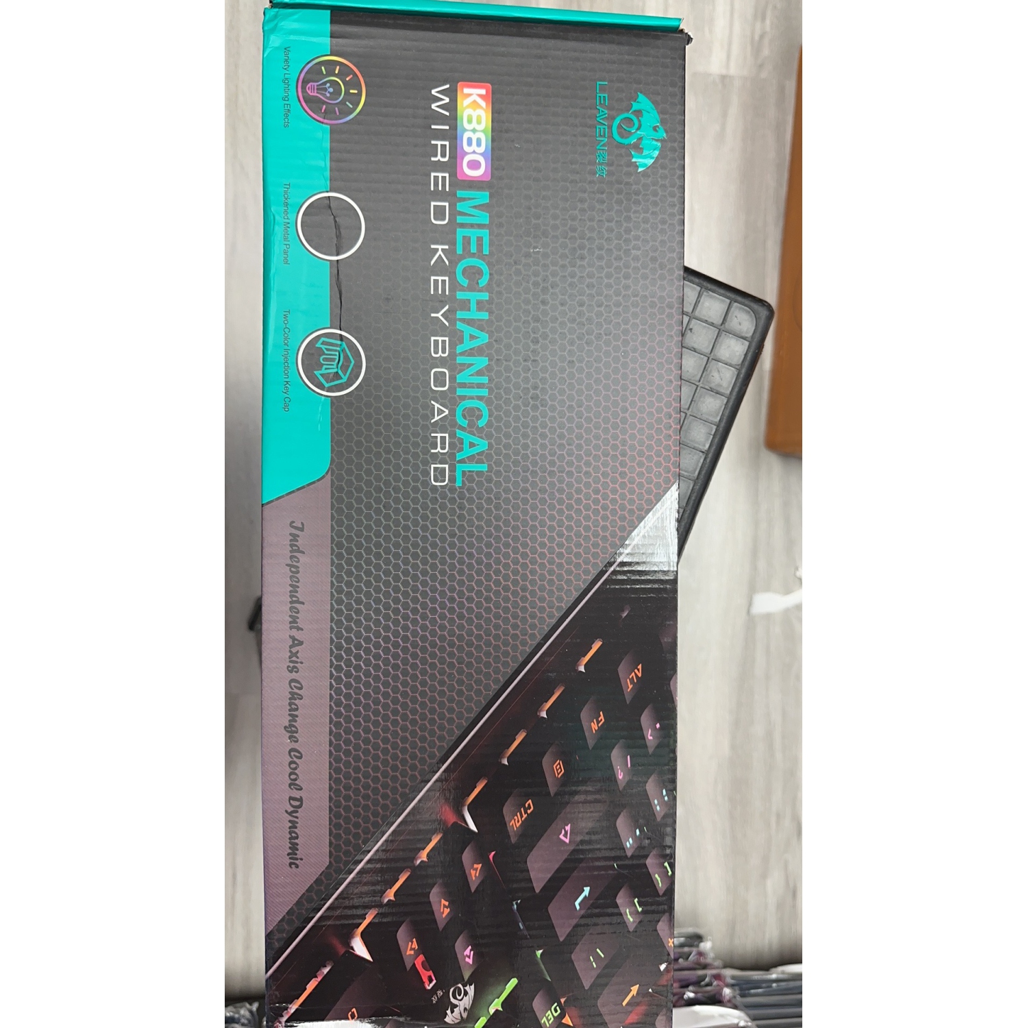 SuperShield 104 Keys Keyboard Gaming Mechanical Feel K880 Keyboard Wired With LED Backlit