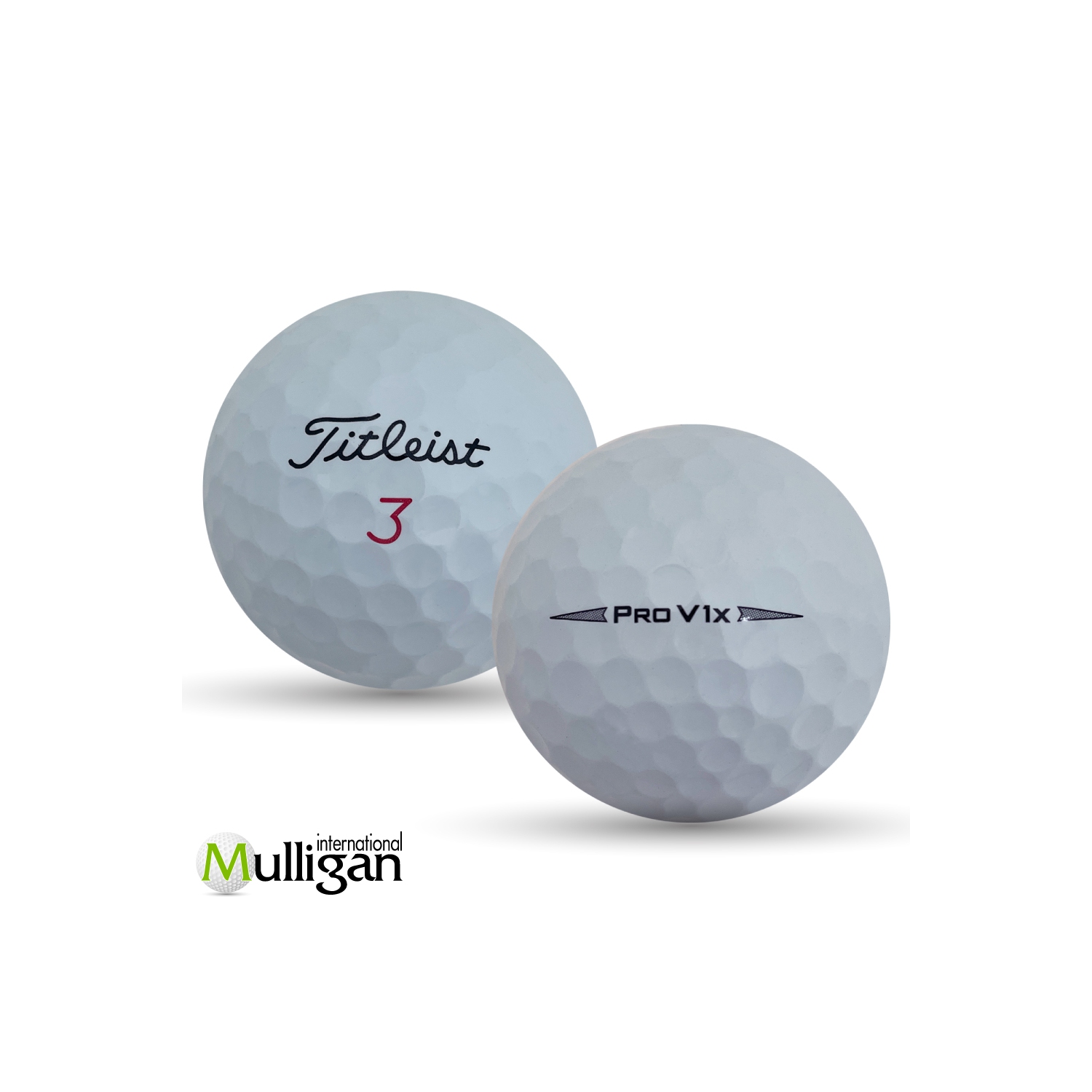 Mulligan Golf Balls 48 White Titleist Pro V1x 2020 5A Recycled Used Golf Balls