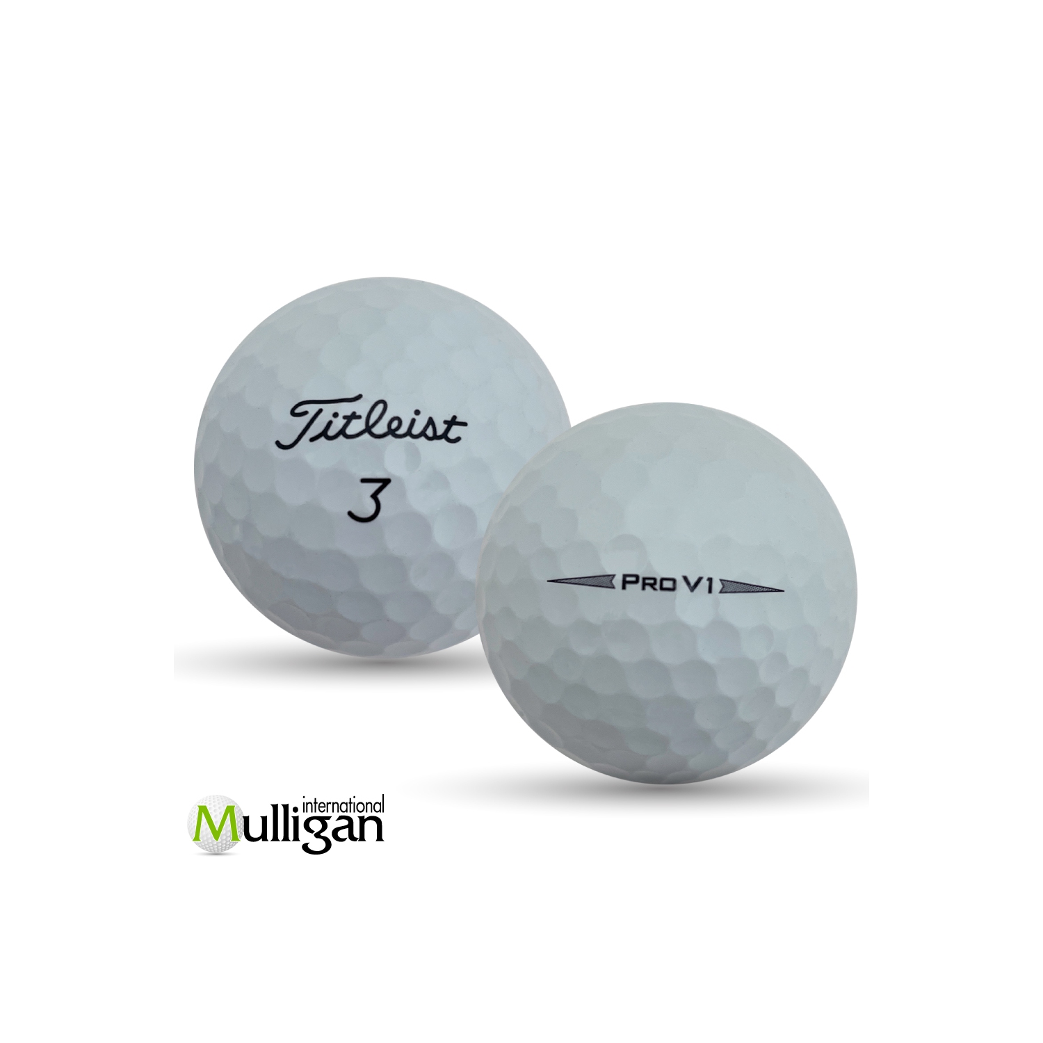 Mulligan Golf Balls 48 White Titleist Pro V1 2020 5A Recycled Used Golf Balls