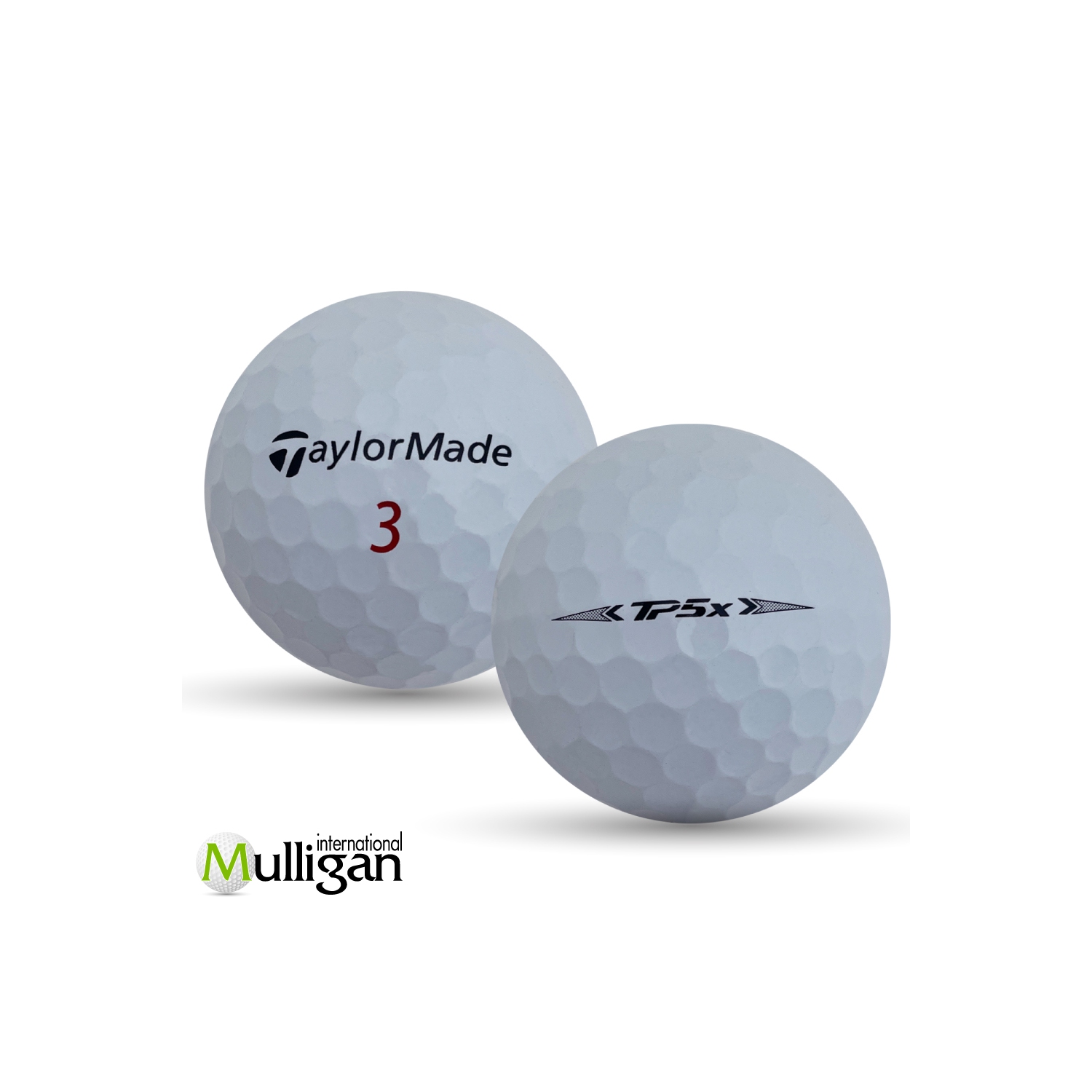 Mulligan Golf Balls 48 White Taylormade TP5x 5A Recycled Used Golf Balls