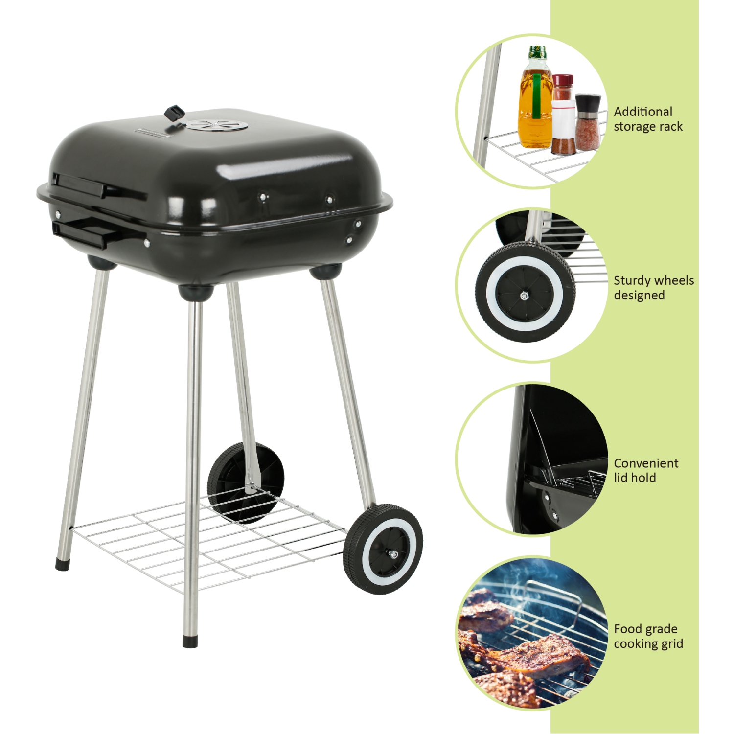 18” Square Charcoal Grill