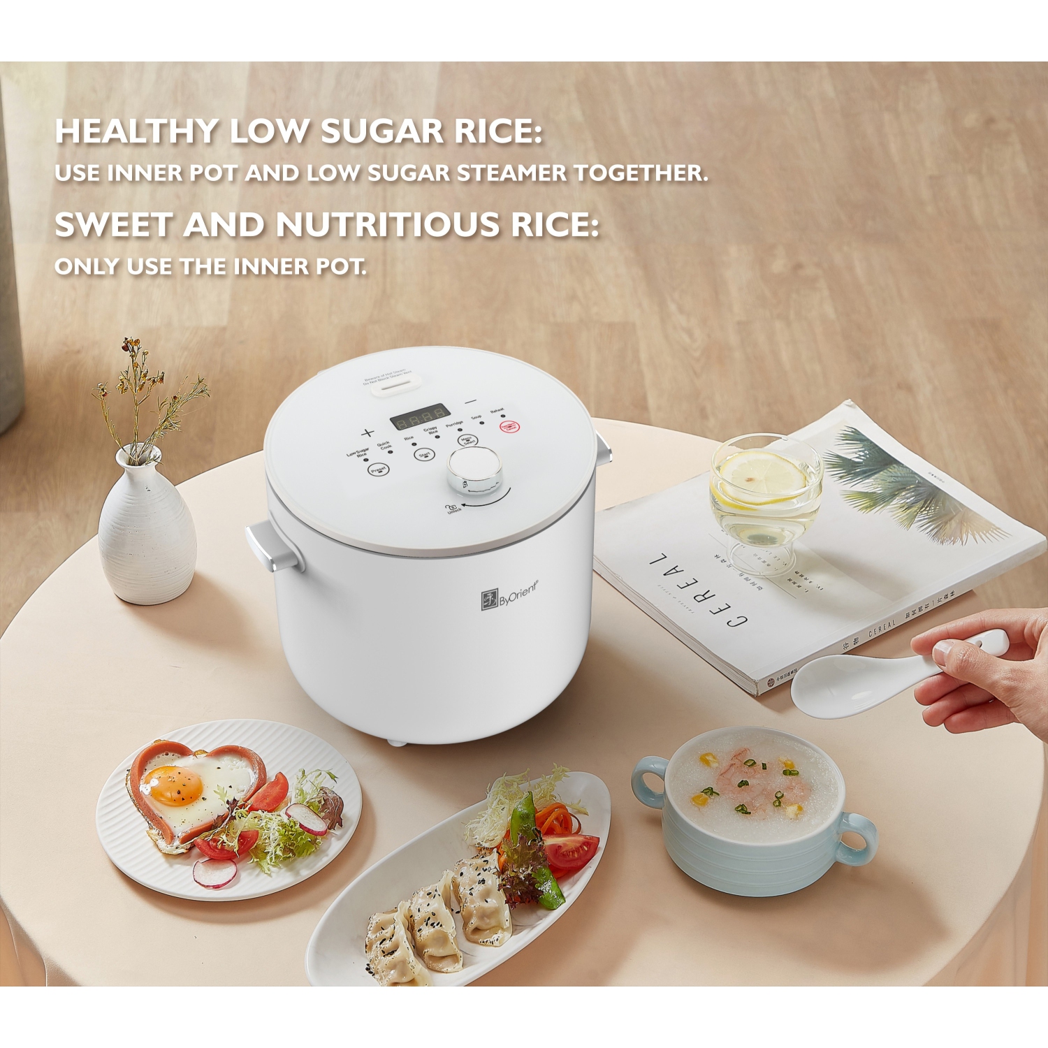 ByOrient Low Sugar Rice Cooker 4 Cups