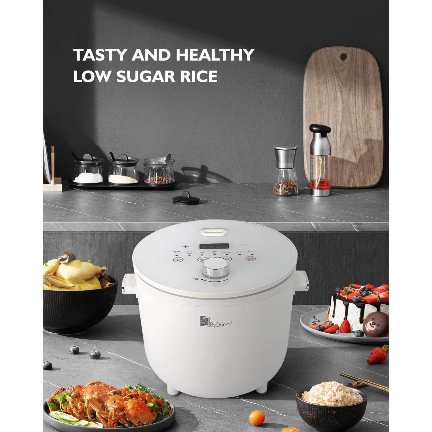 ByOrient Low Sugar Rice Cooker 4 Cups
