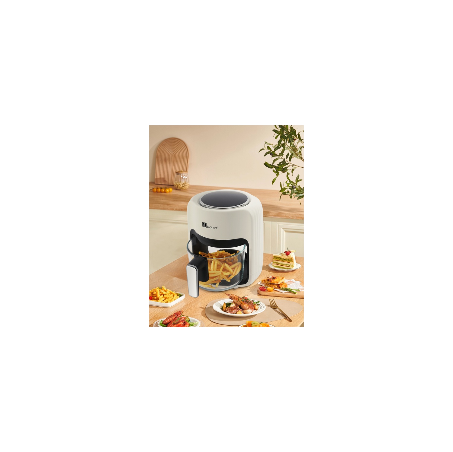 fritteuse à air chaud en verre trempé ByOrient