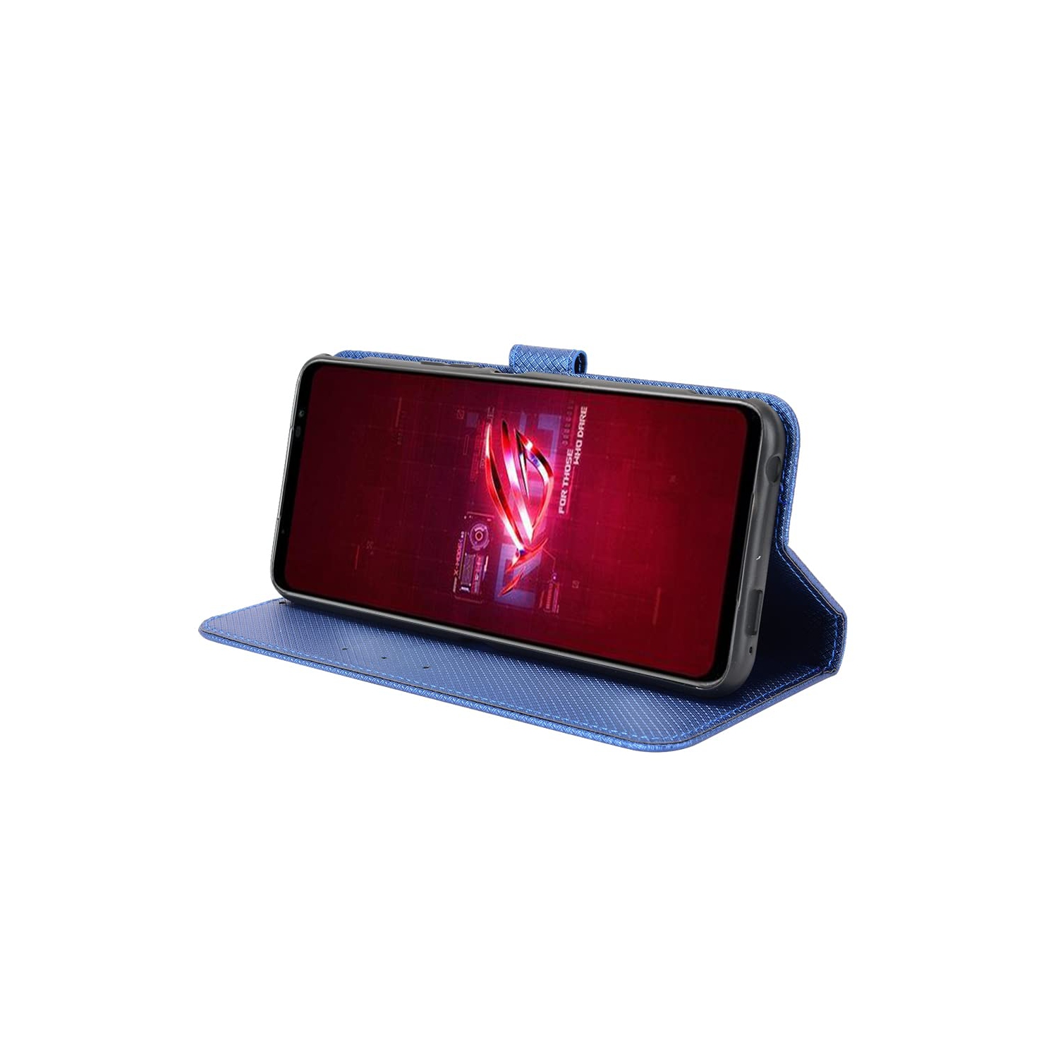 Case for Asus ROG Phone 6 Leather Case Cover,PU Leather flip Cover Case for Asus ROG Phone 6 Pro Case Cover Blue