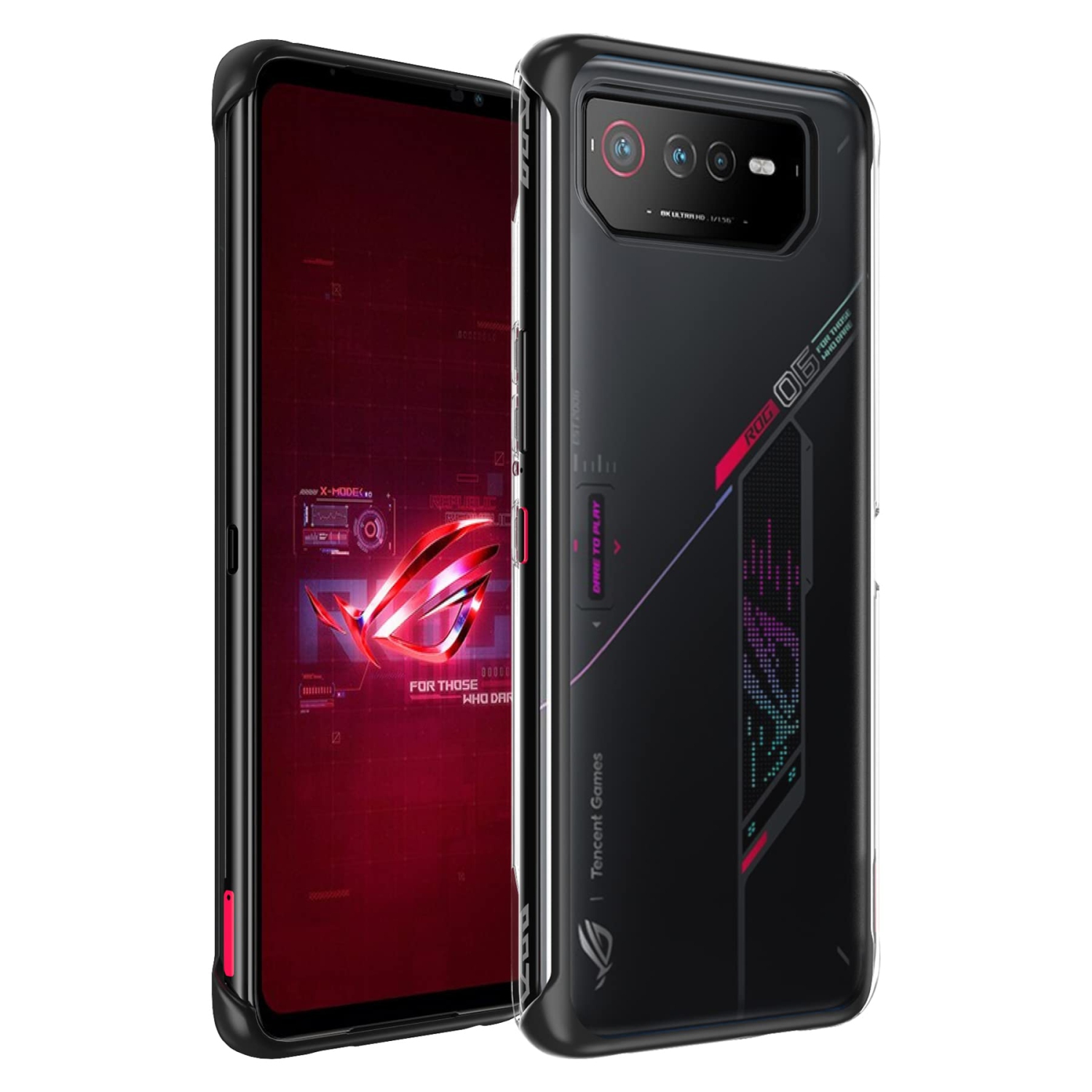 ASUS ROG Phone 6/6 Pro Case, ROG Phone 6/6 Pro Frosted Case, Reinforced PC Hard Back Translucent Shock-Absorption Anti-Scratch Non-Slip Protective
