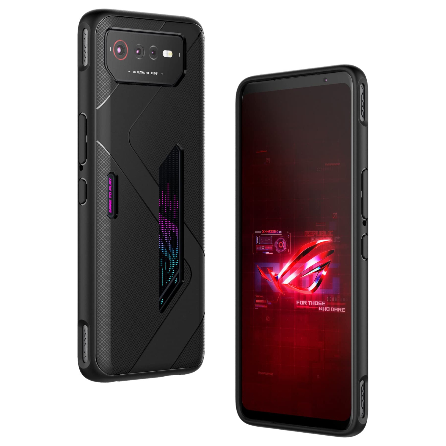 Gaming Phone Case for ASUS ROG Phone 6, Soft TPU Heat Dissipation Ultra Slim Thin Shockproof Cover, Anti-Fingerprint Comfortable Protective Case for