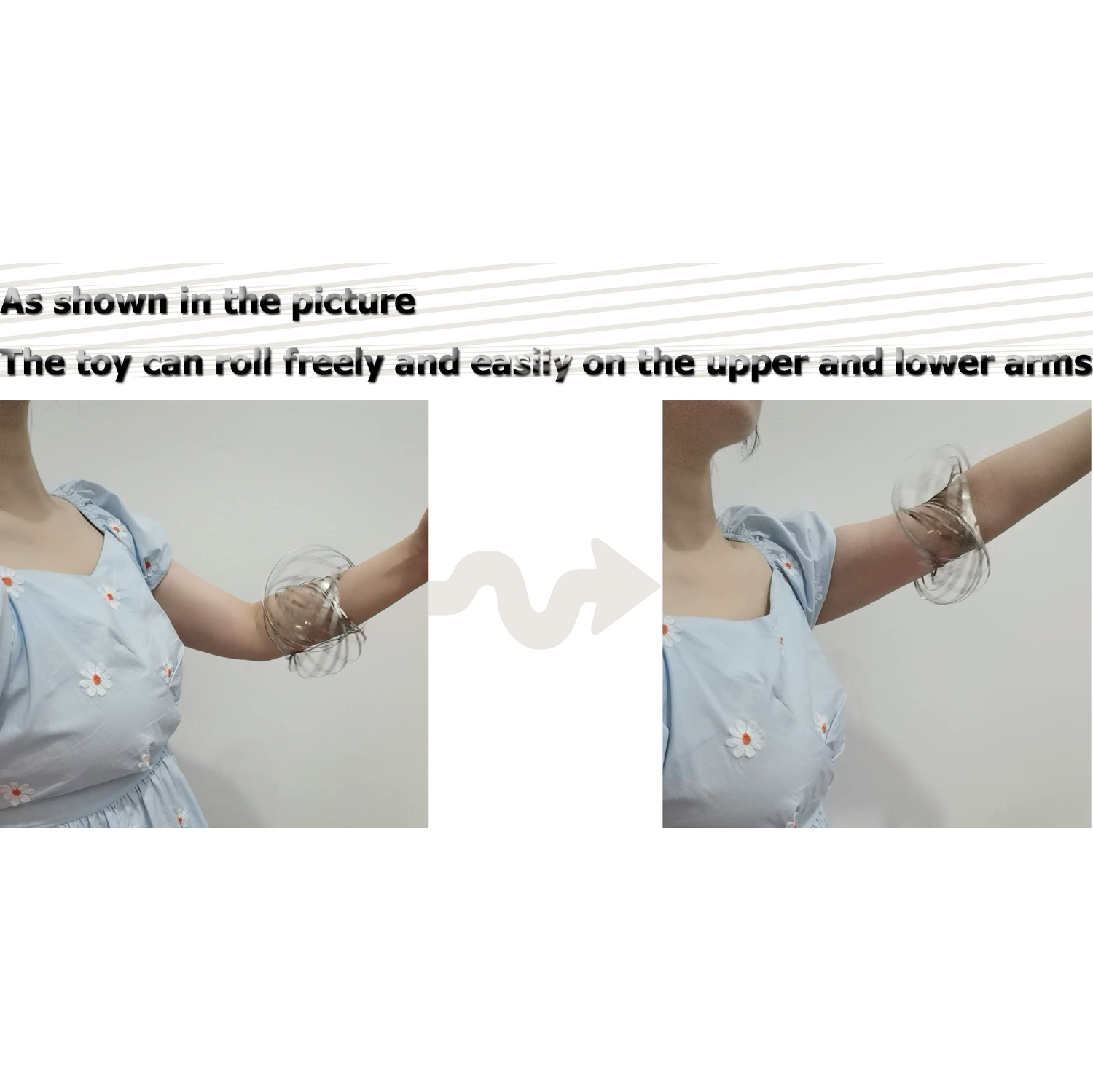 High quality thick Stainless Steel Firm Flow Ring Magic Bracelet Toy,Educational