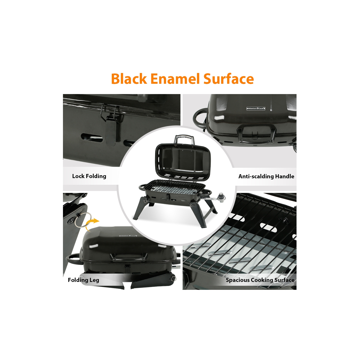 17 in. Portable Propane Grill