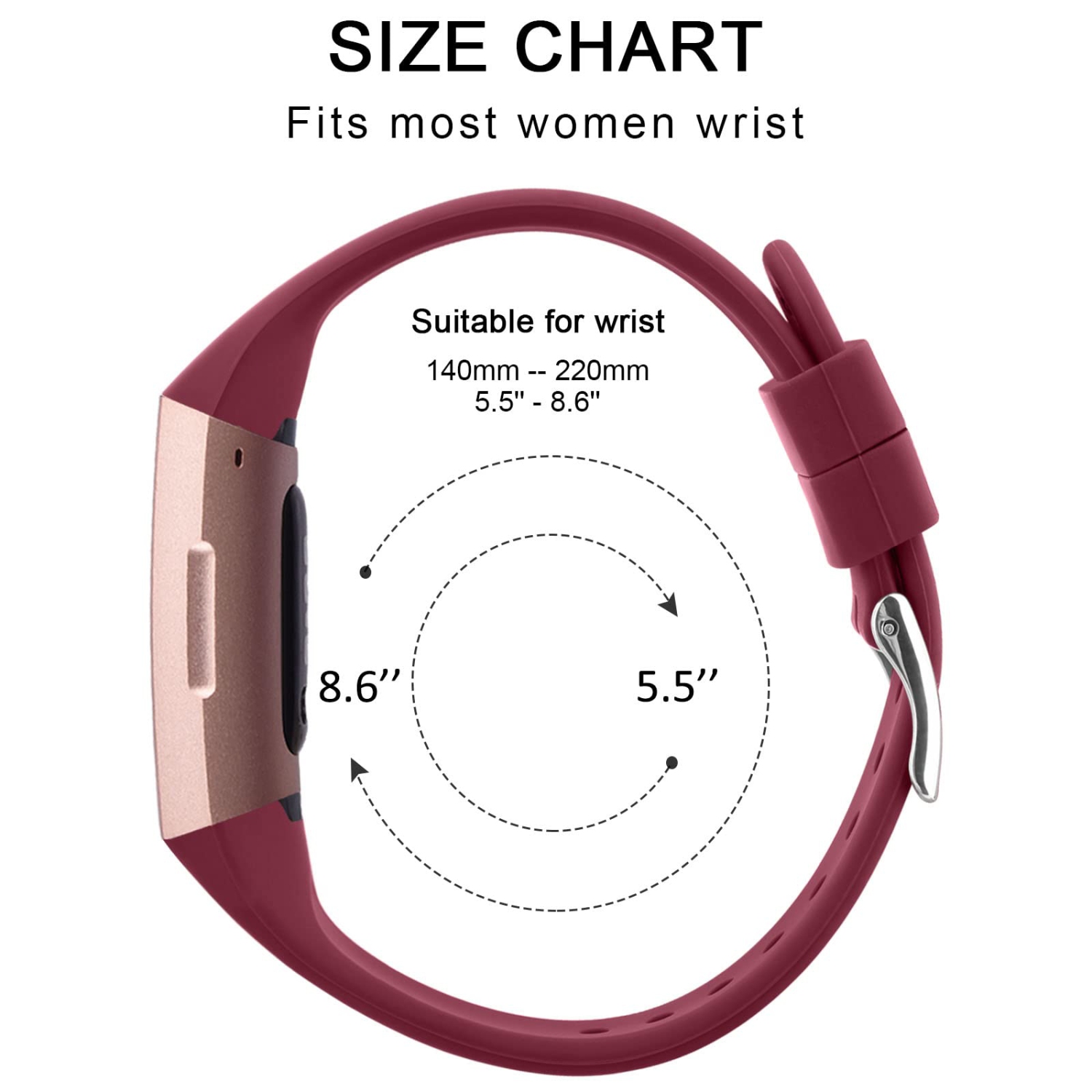 Slim Bands Compatible with Fitbit Charge 4 / Charge 3 / Charge 3 SE Bands, Classic Soft Replacement Wristband Sport Strap for Fitbit Charge 4 and