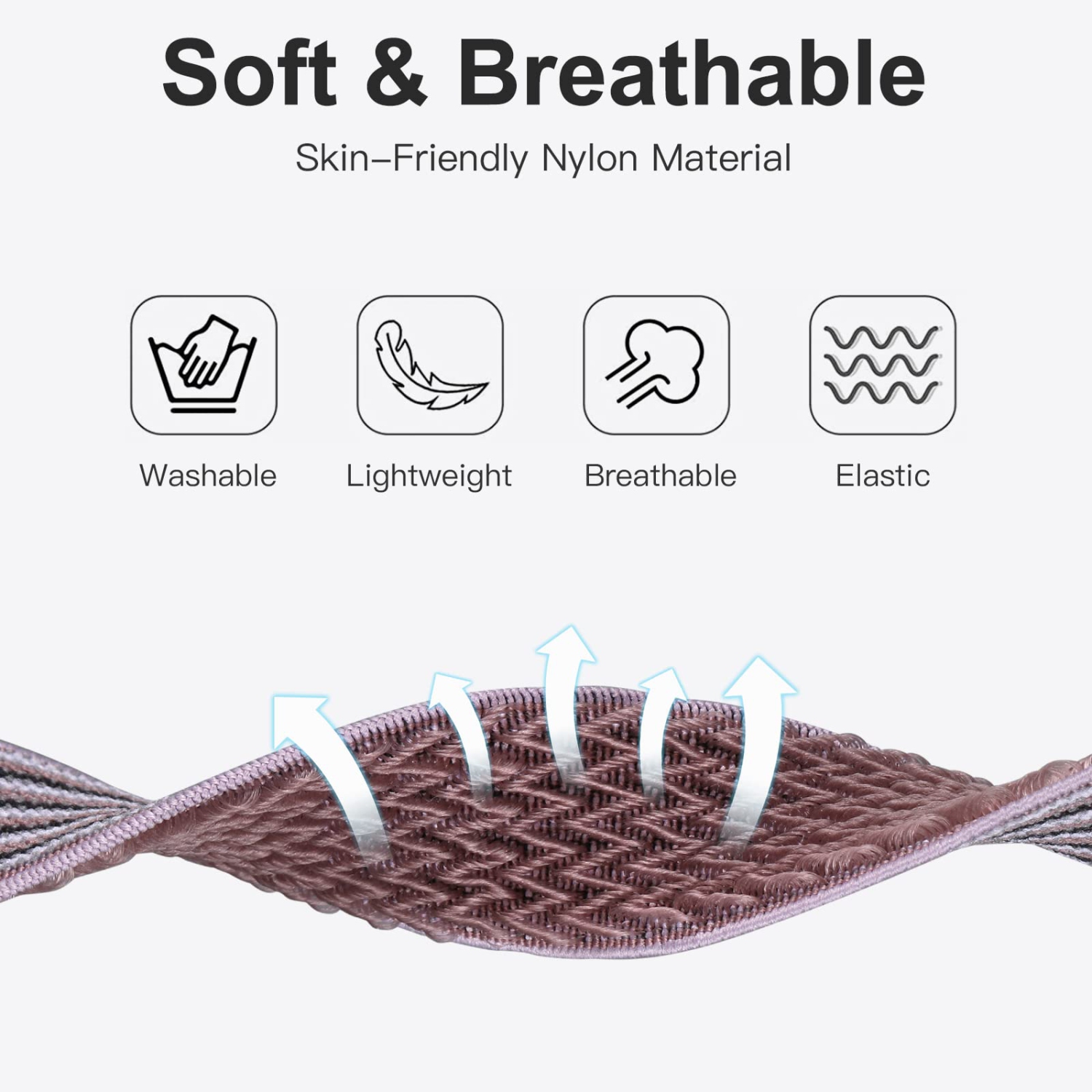 6 Pack Elastic Band Compatible with Fitbit Sense/Sense 2/Fitbit Versa 3/Versa 4 Bands Women Men, Adjustable Stretchy Nylon Solo Loop Replacement for