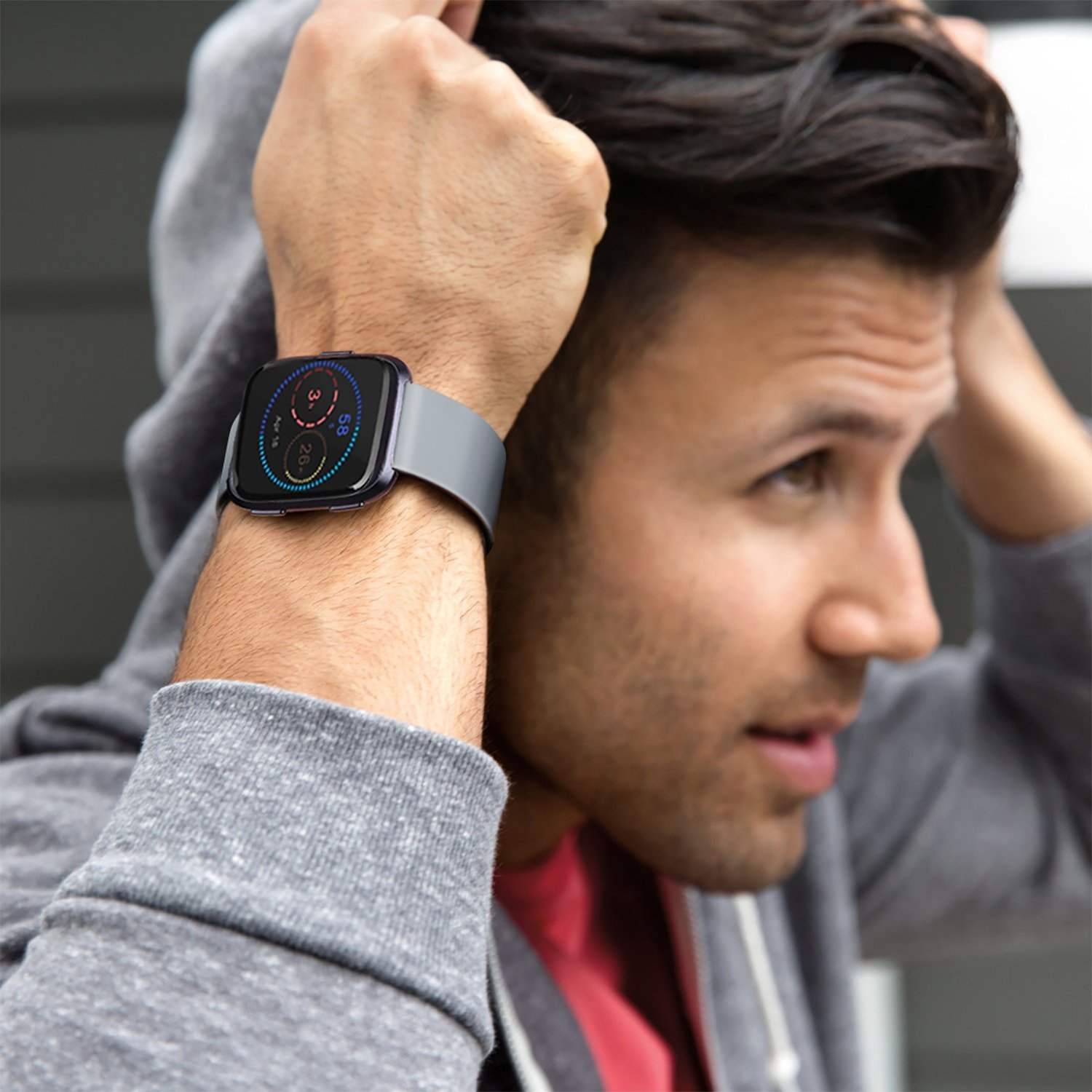 Fitbit Versa Band/Fitbit Versa Lite Bands, Sport Wristband Small Large Classic TPU Replacement Watch Band for Fitbit Versa & Fitbit Versa Lite &