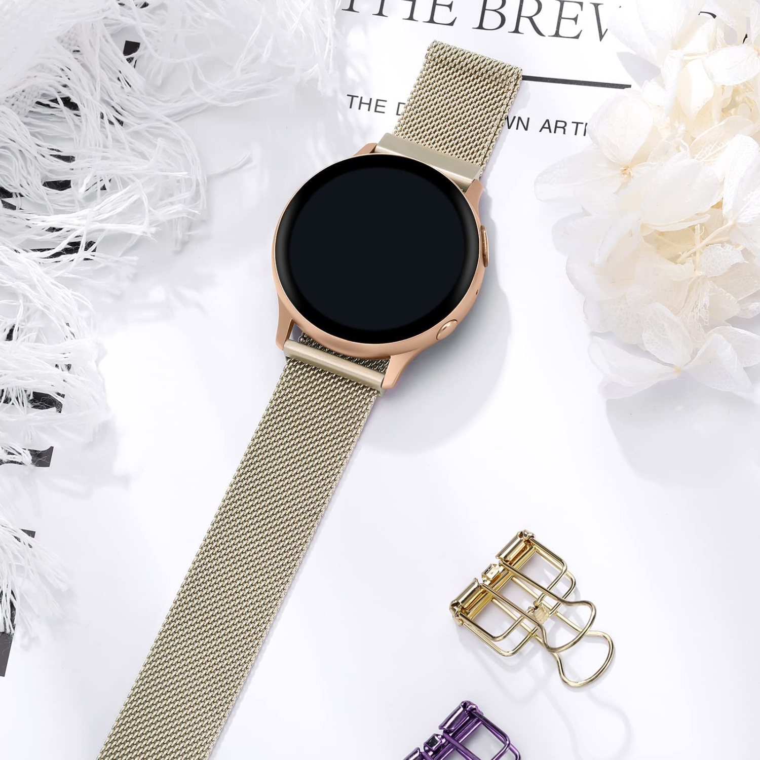 JKD Compatible with Samsung Watch 5 Band/Samsung Watch 4 Band, Samsung Active 2 Watch/Samsung Watch 5 Pro, Galaxy Watch 3/Galaxy Watch, Breathable