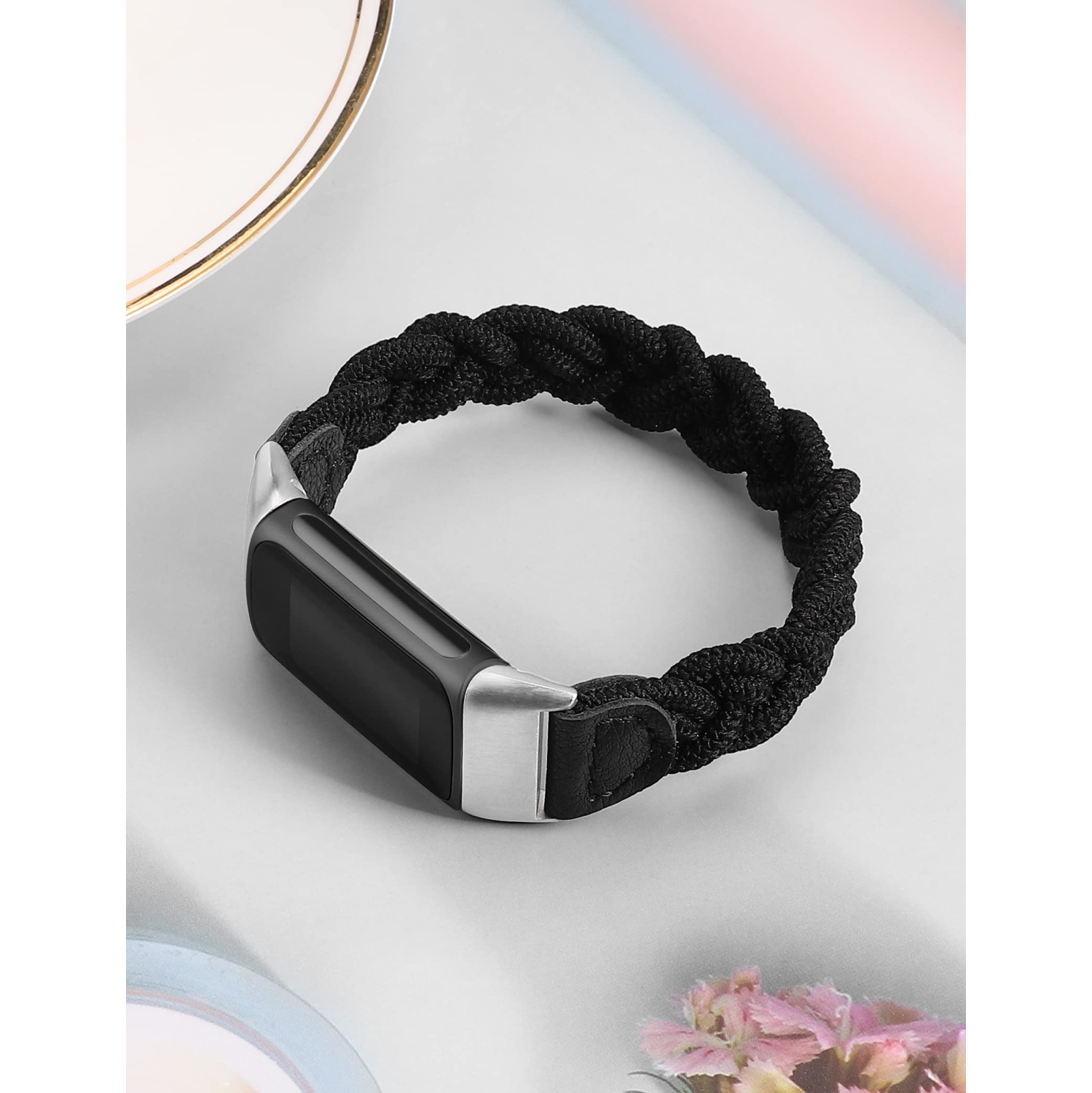 Bracelets charge 5 de Fitbit pour femmes, bracelet boucle Solo mince élastique souple élastique élastique élastique élastique pour bracelet charge 5,