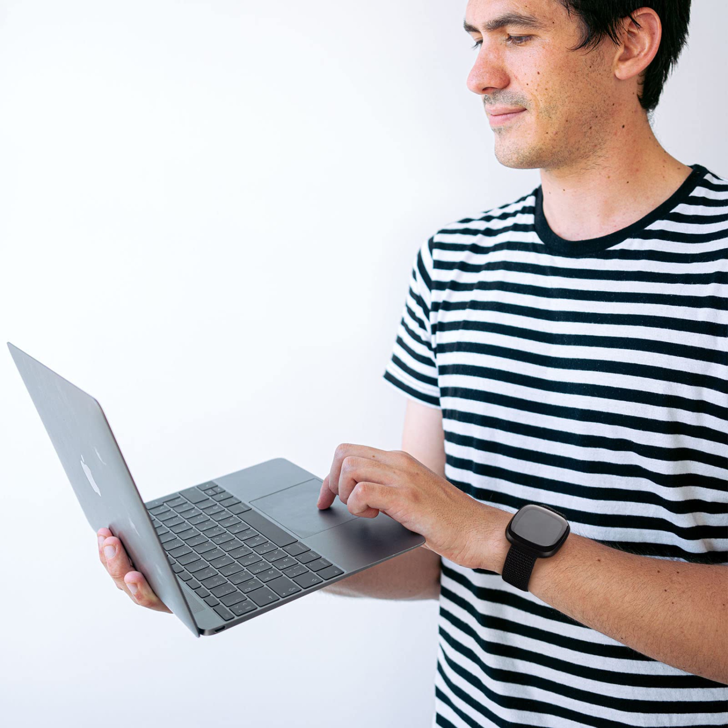 Bracelets ajustables en nylon compatibles Fitbit Versa 3/Versa 4/Fitbit Sense/Sense 2 pour femmes, bracelets sport doux et respirant