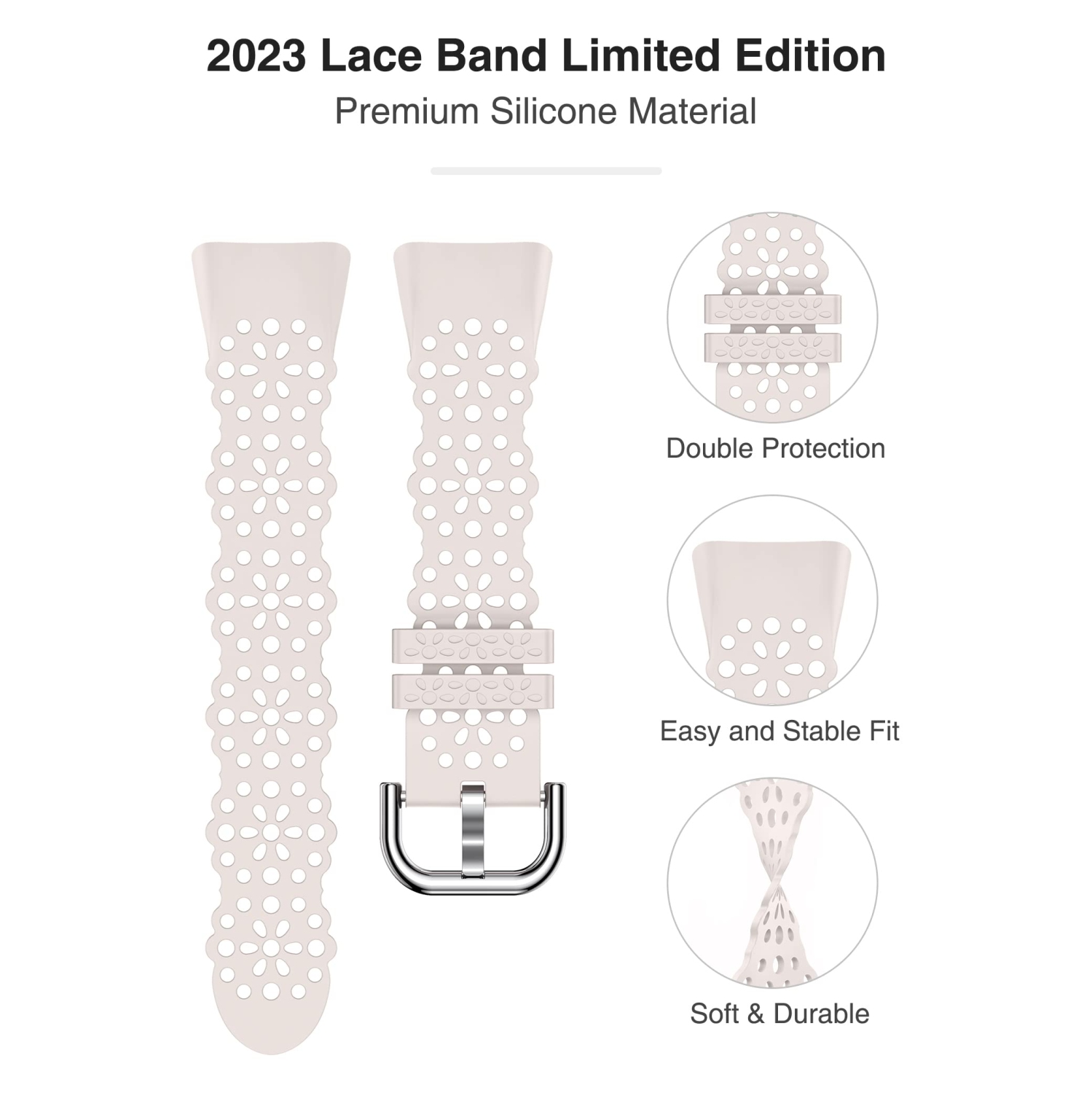 Bracelets sport minces à lacets élastiques pour femmes charge 5 de Fitbit remplacement bracelet sport mince à bracelet sport souple en silicone pour