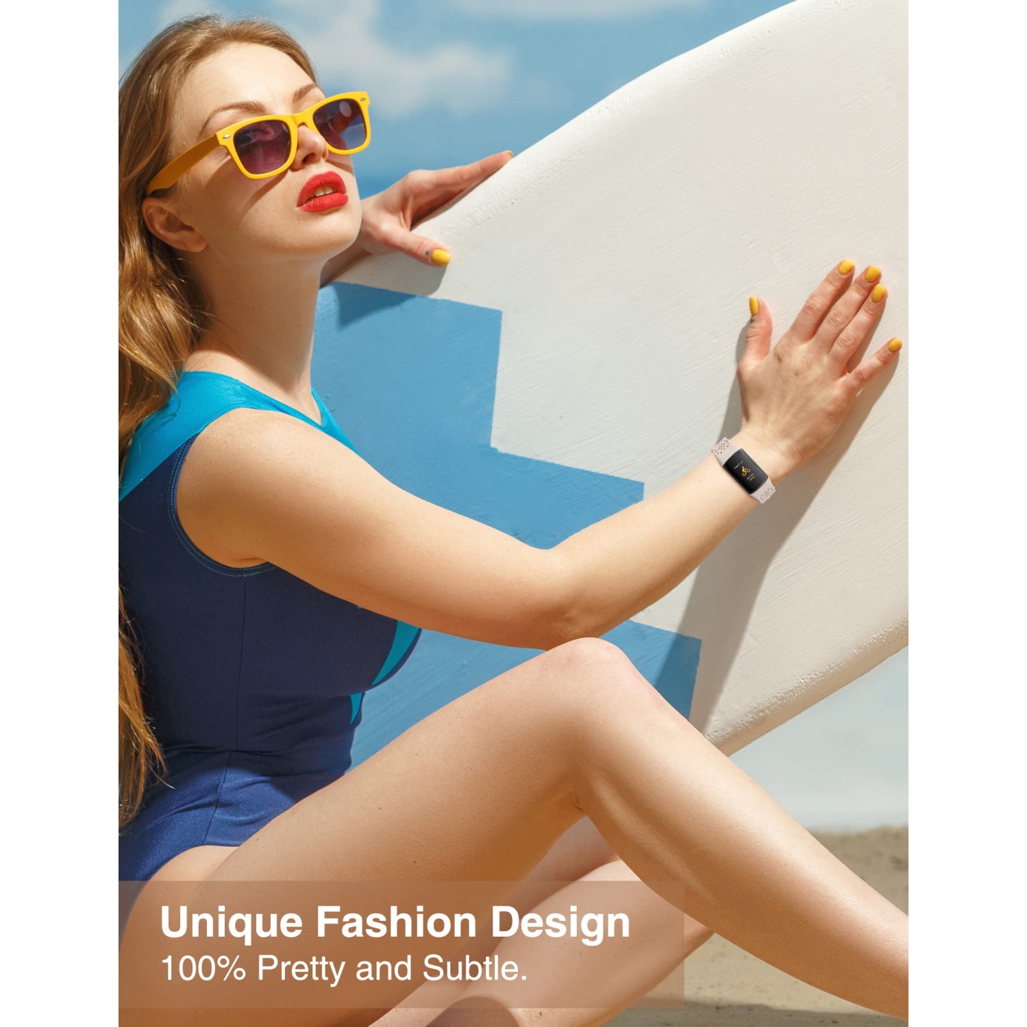 Bracelets sport minces à lacets élastiques pour femmes charge 5 de Fitbit remplacement bracelet sport mince à bracelet sport souple en silicone pour