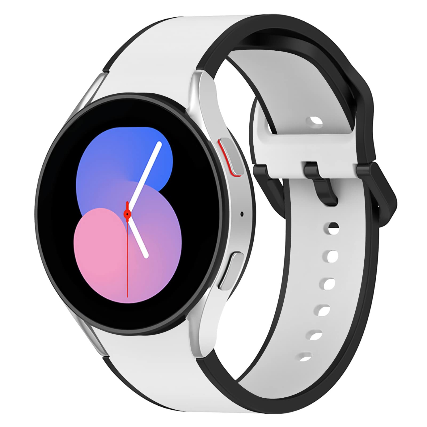For Samsung Galaxy Watch 5 Band 40mm 44mm/5 Pro Band 45mm/Galaxy Watch 4 Band 40mm 44mm/4 Classic Band 42mm 46mm/3 41mm/Active 2 40mm 44mm, 20mm Slim Silicone Strap Women Men Sport