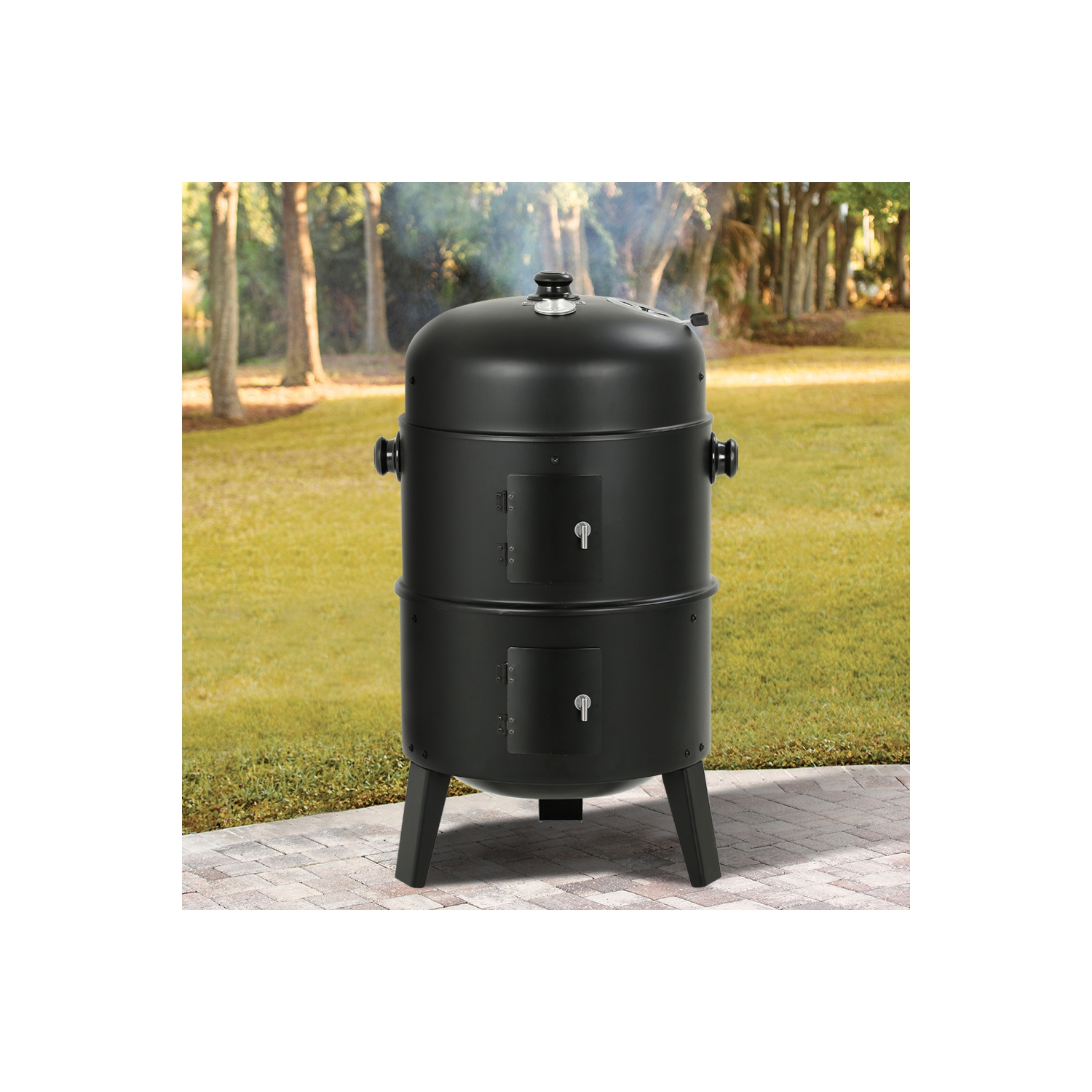 16'' Vertical Charcoal Smoker Grill
