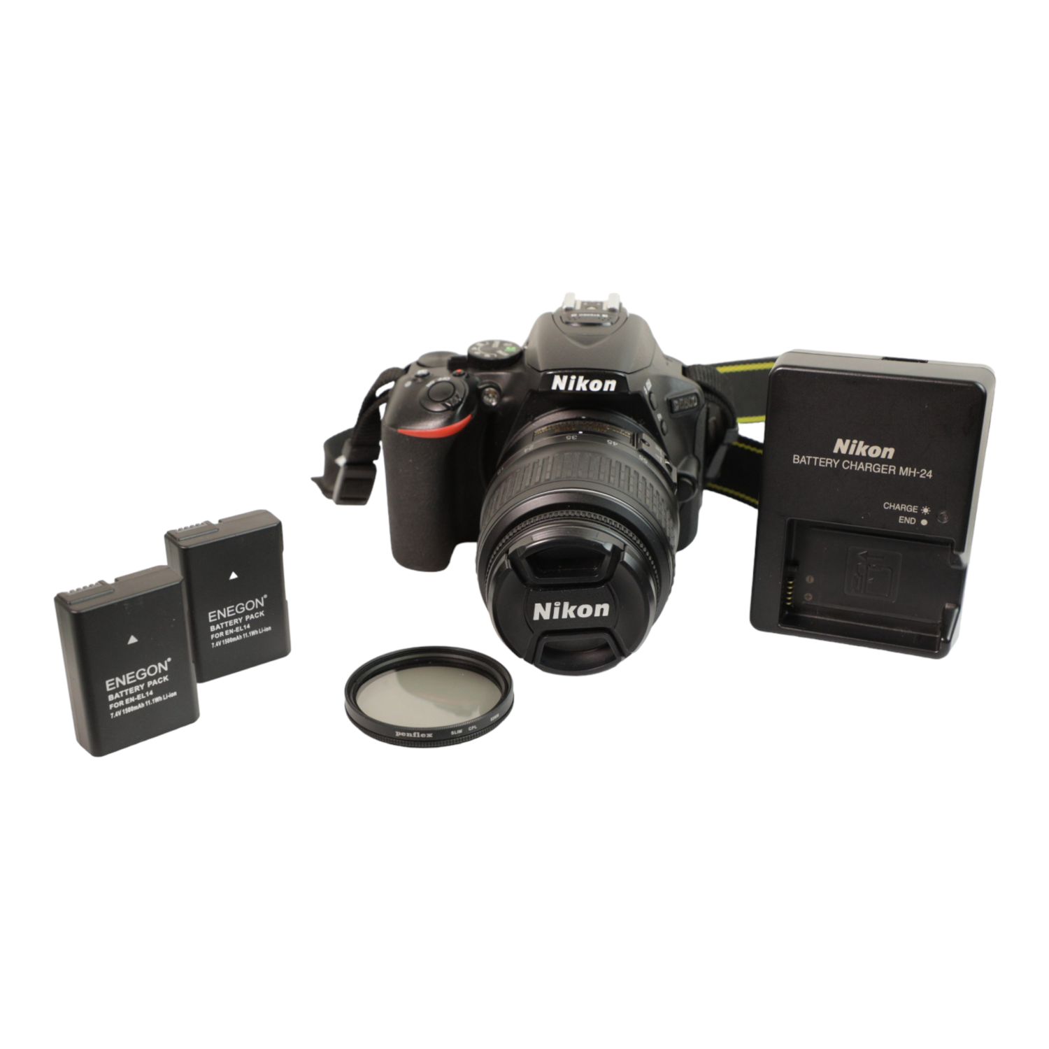 Refurbished (Good) - Nikon D5600 DSLR Camera with 18-55mm f/3.5-5.6G II Lens