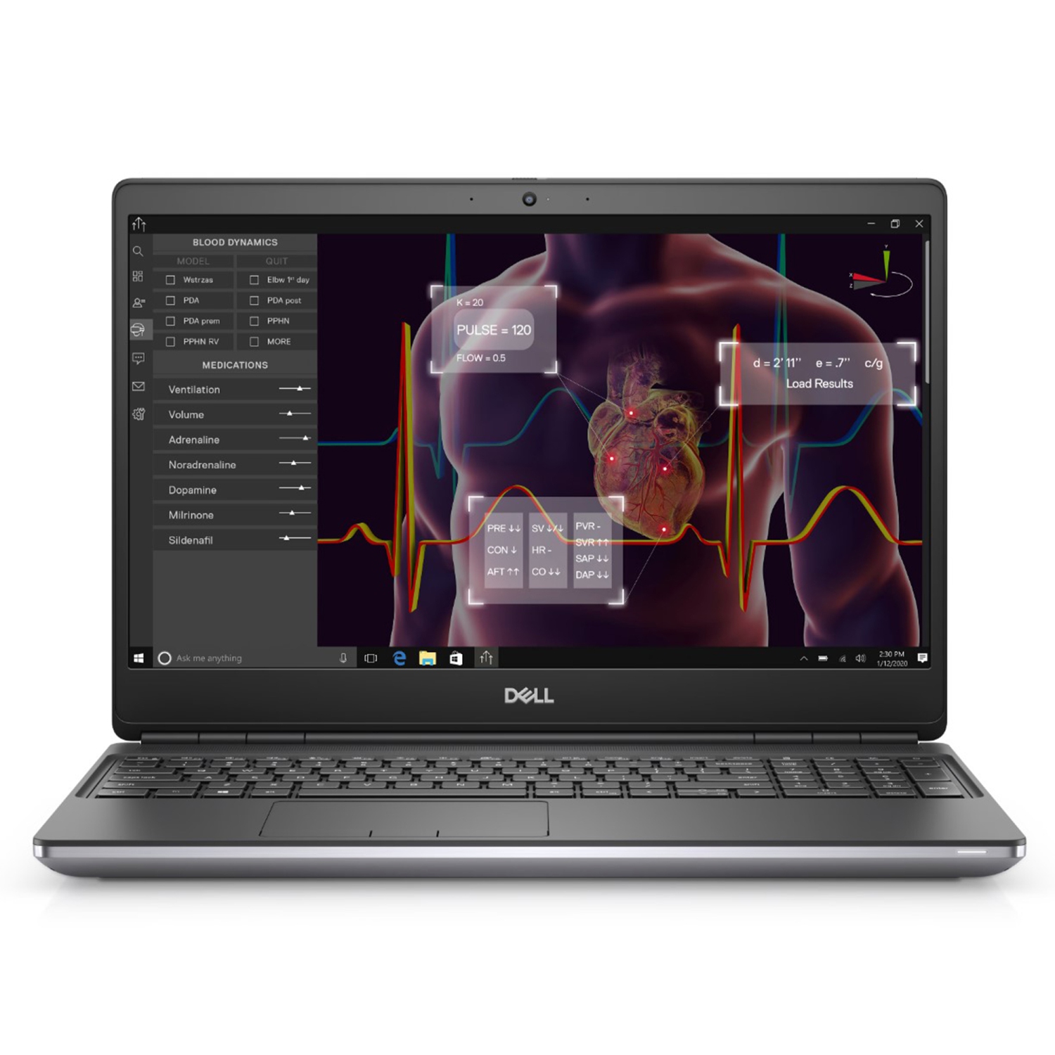 Open Box - Dell Precision 7550 Mobile Workstation, Windows 11 pro, Intel Core i7-10750H , 2.60GHz, 16GB RAM , 256GB SSD, NVIDIA T2000, 15.6-inch