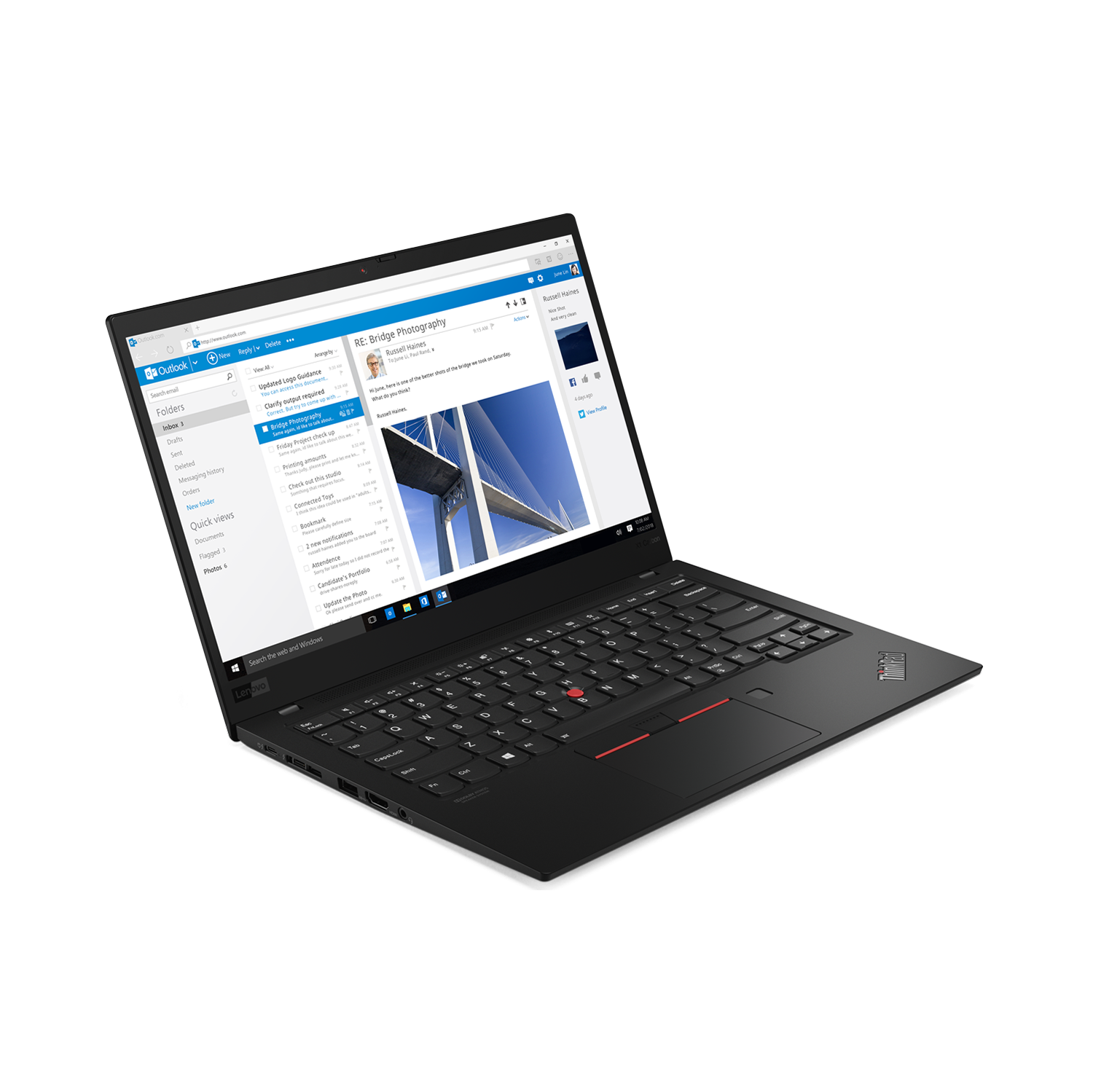 Refurbished (Excellent) Lenovo ThinkPad X1 carbon 7th gen touchscreen 1920 X 1080 -Intel Core i7-8665U 1.80 @ 4.00 GHz , 16GB RAM, 1 TB SSD, Windows 11 Pro, 1 Year Warranty,
