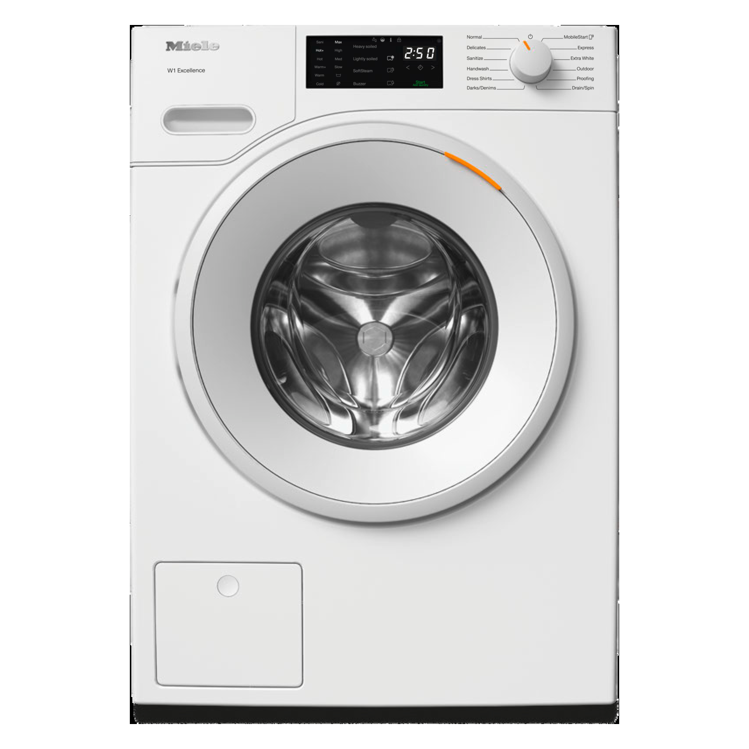 Miele WXD160 WCS Front Load Washing Machine with CapDosing and Miele@home, Lotus White