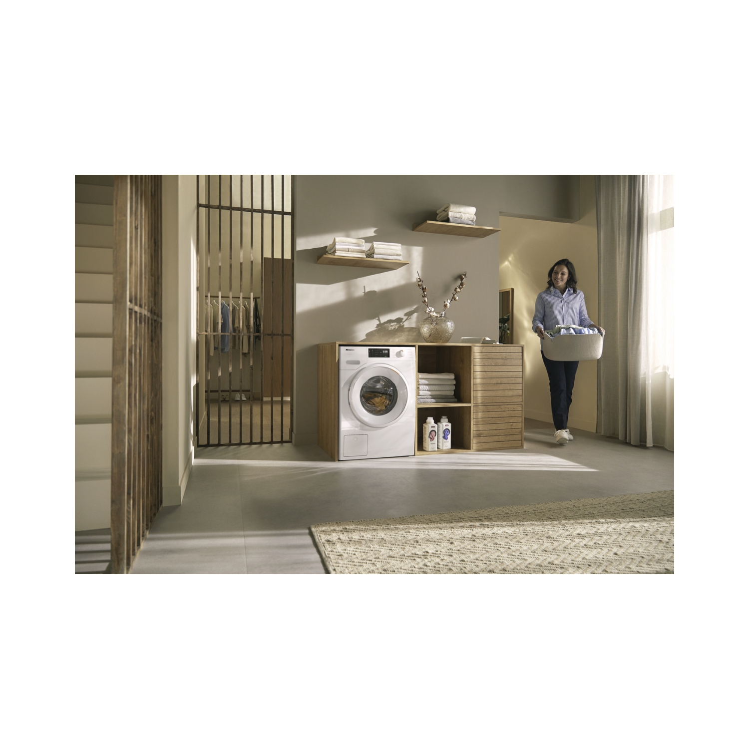 Laveuse Wi-Fi WXD160 WCS de Miele – CapDosing, technologie à vapeur, contrôle intelligent par application, ENERGY STARMD – 11XD1601CDN