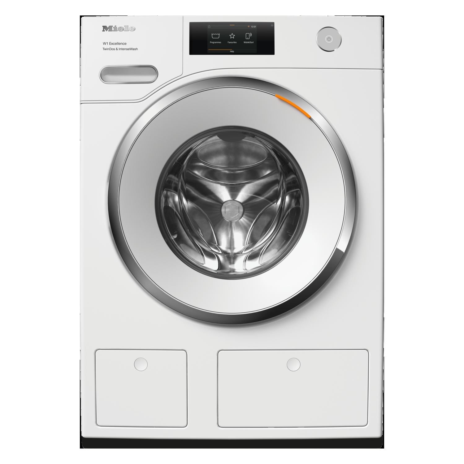 Miele WXR860 WCS Front Load Washing Machine with MTouch Display, TwinDos and IntenseWash, Lotus White