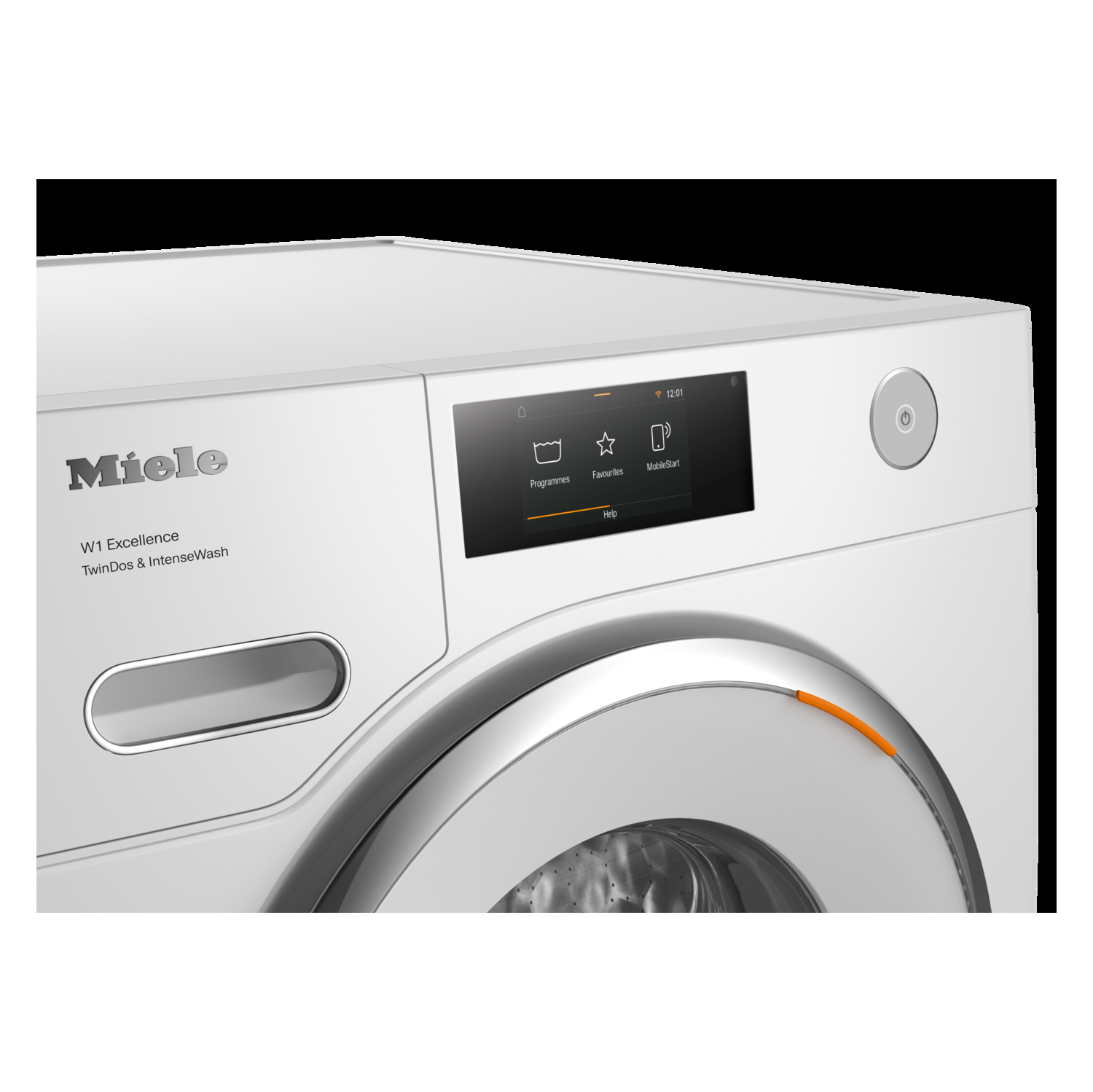 Miele WXR860 WCS Front Load Washing Machine with MTouch Display, TwinDos and IntenseWash, Lotus White
