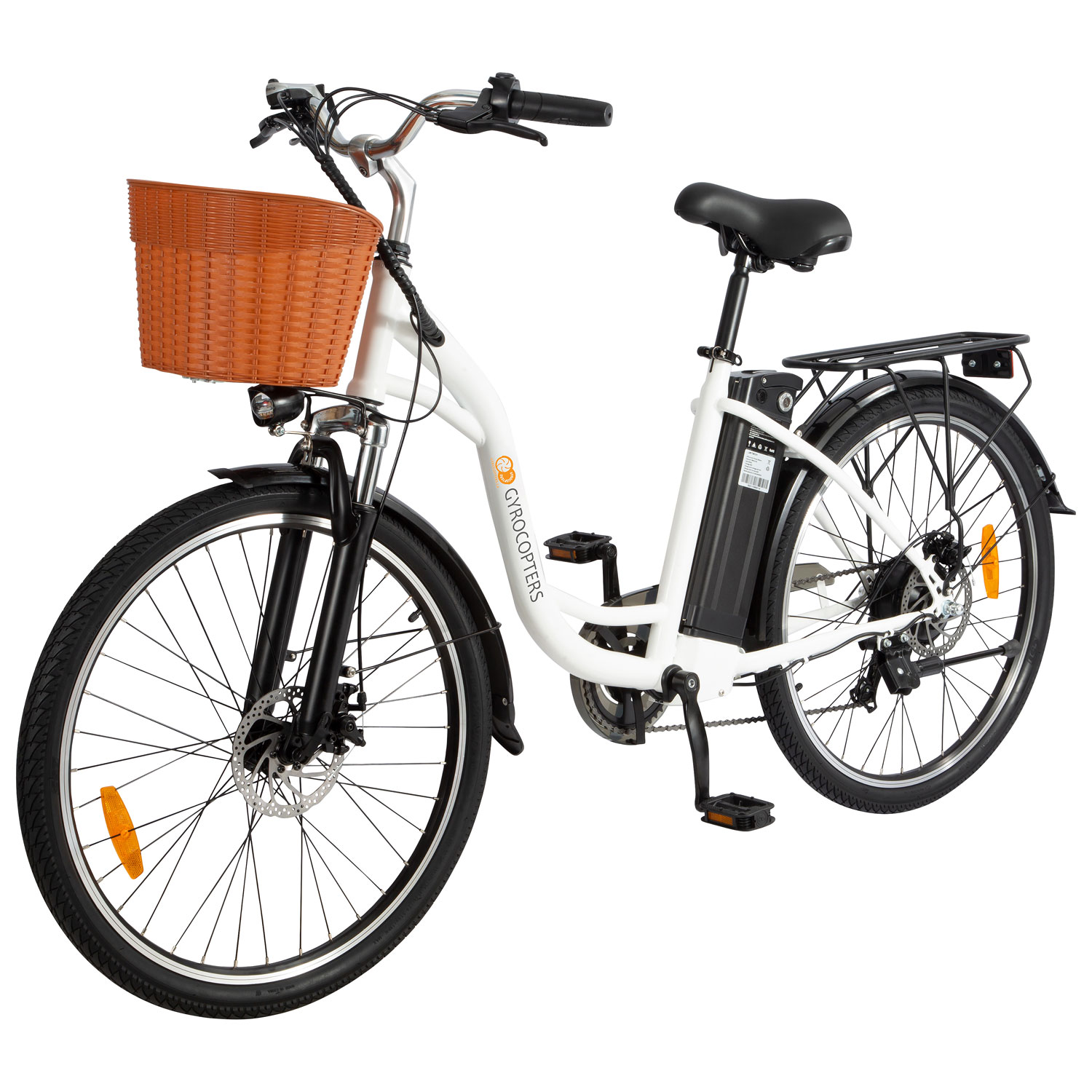 Gyrocopters Moxie 350W Electric City Bike with up to 55km Battery Range - White - Only at Best Buy