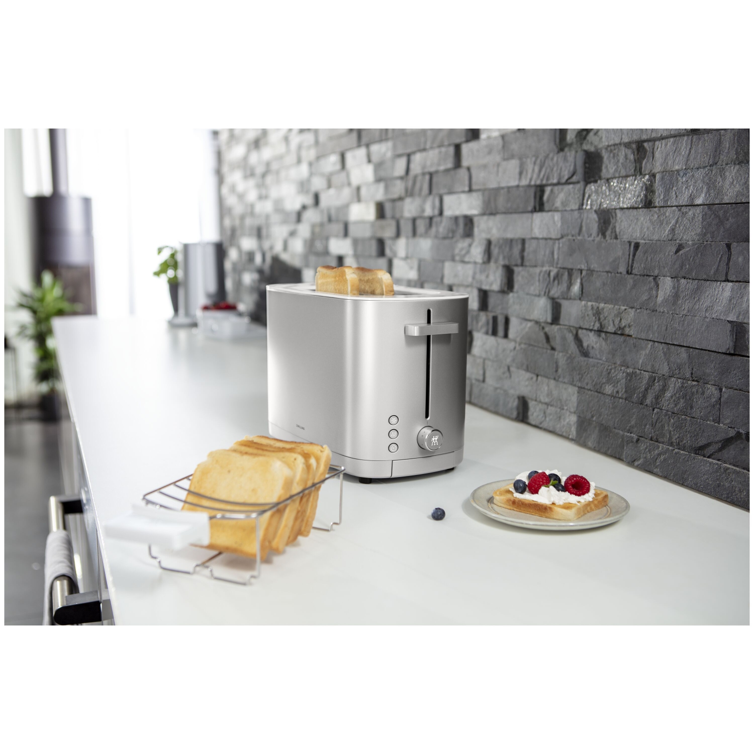 ZWILLING Enfinigy 2 Short Slots Toaster - Silver
