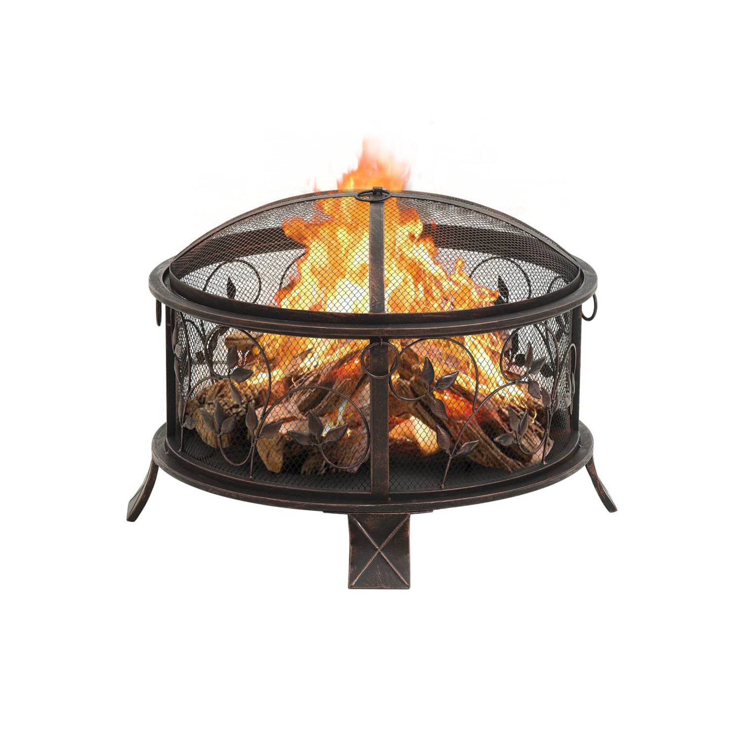 Foyer rustique VIDAXL avec tisonnier 26.6 XXL acier