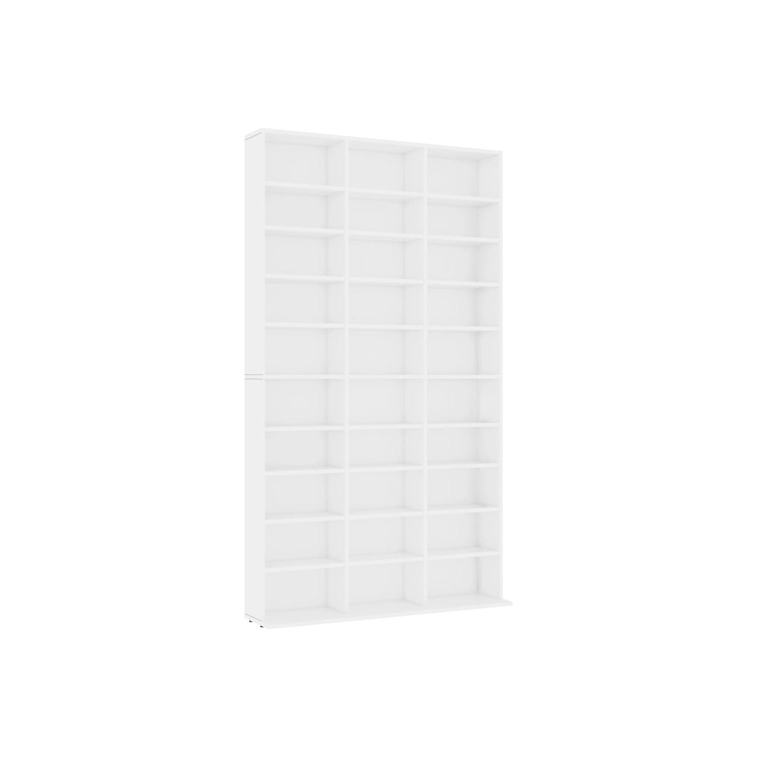 vidaXL CD Cabinet White 40.6"x9"x69.9" Chipboard