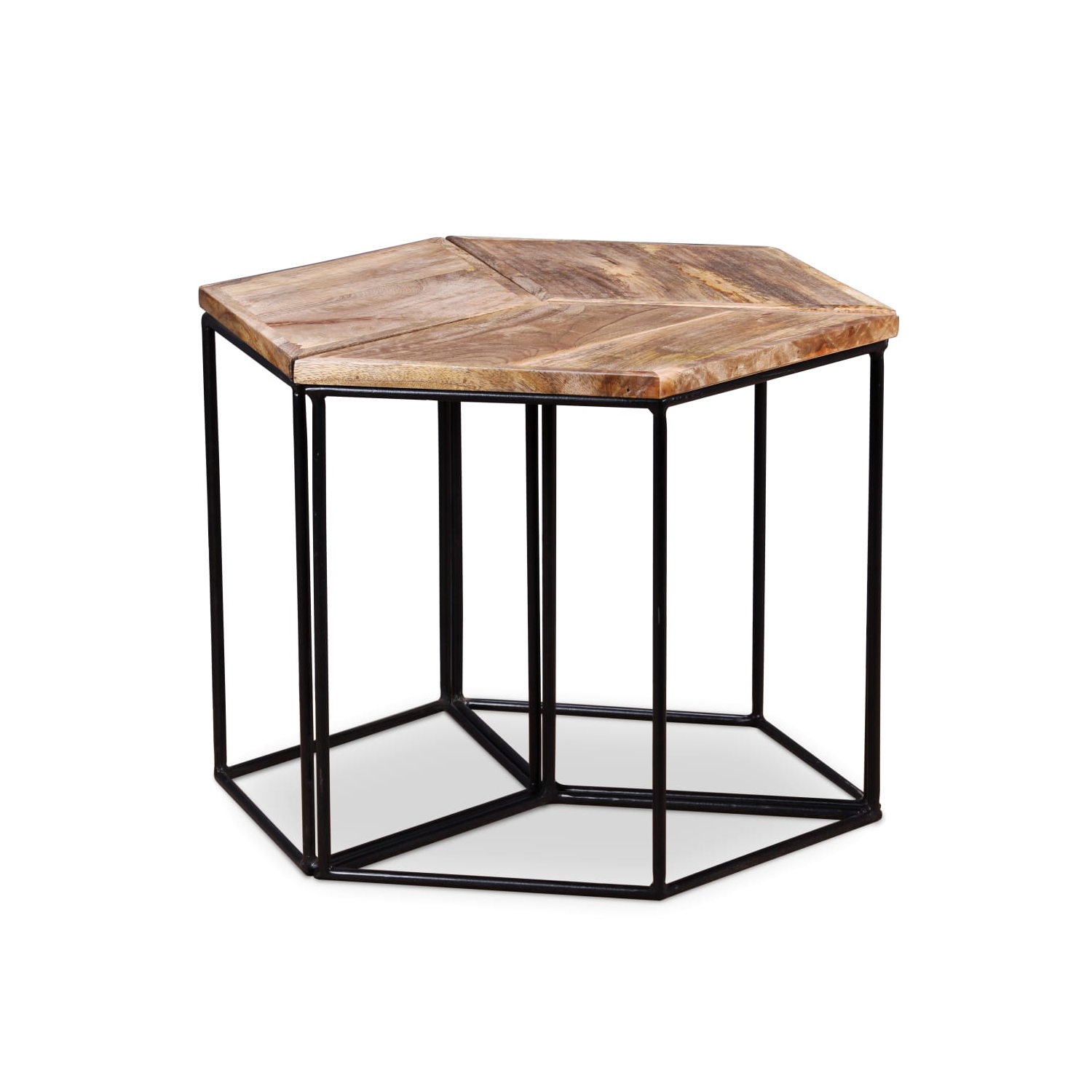 vidaXL Coffee Table Solid Mango Wood 18.9" x18.9"x15.7"