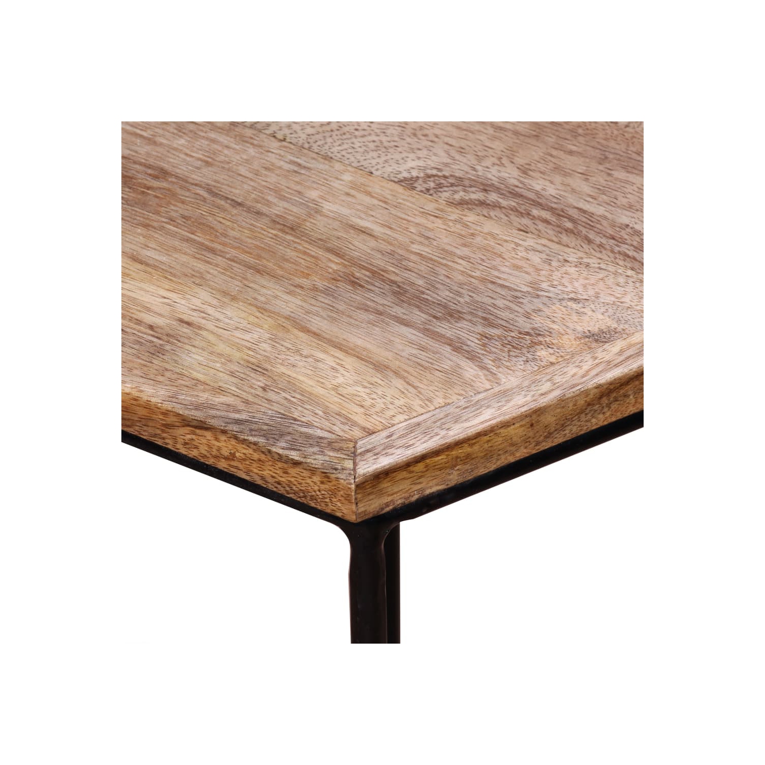 vidaXL Coffee Table Solid Mango Wood 18.9" x18.9"x15.7"